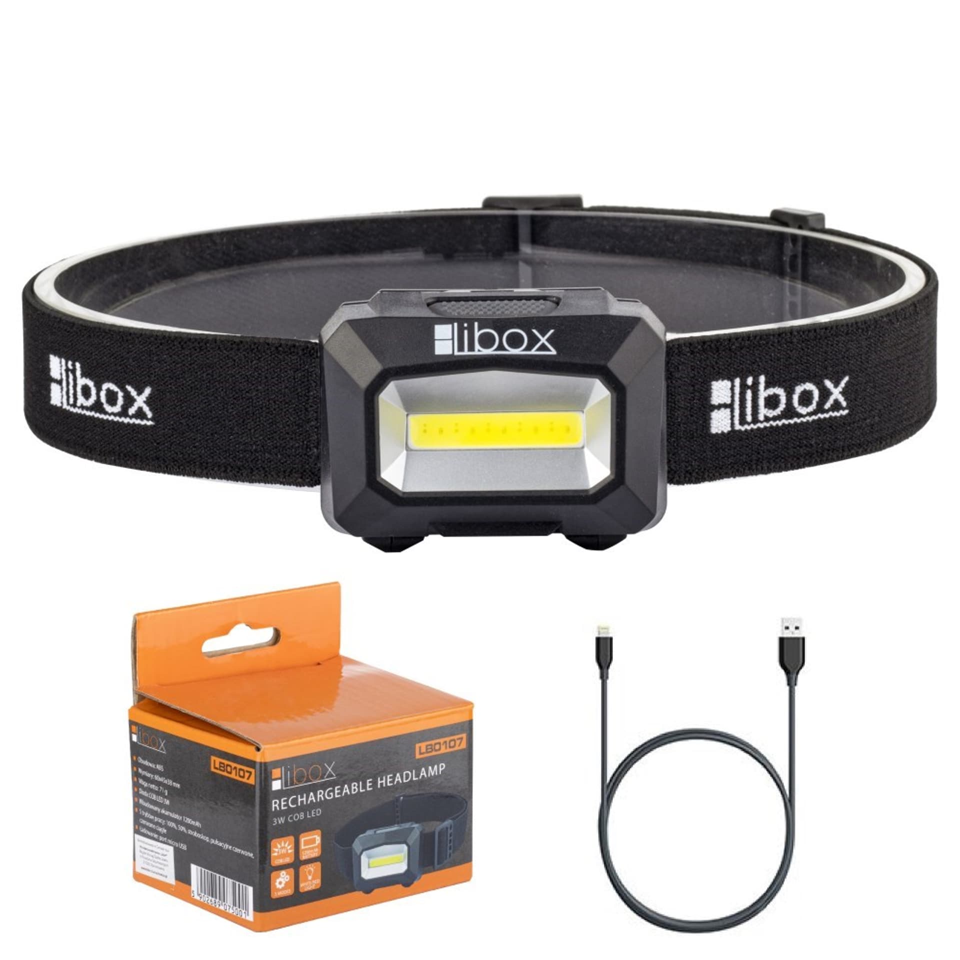 

Latarka czołowa Libox LB0107 (450 m; Biały zimny)