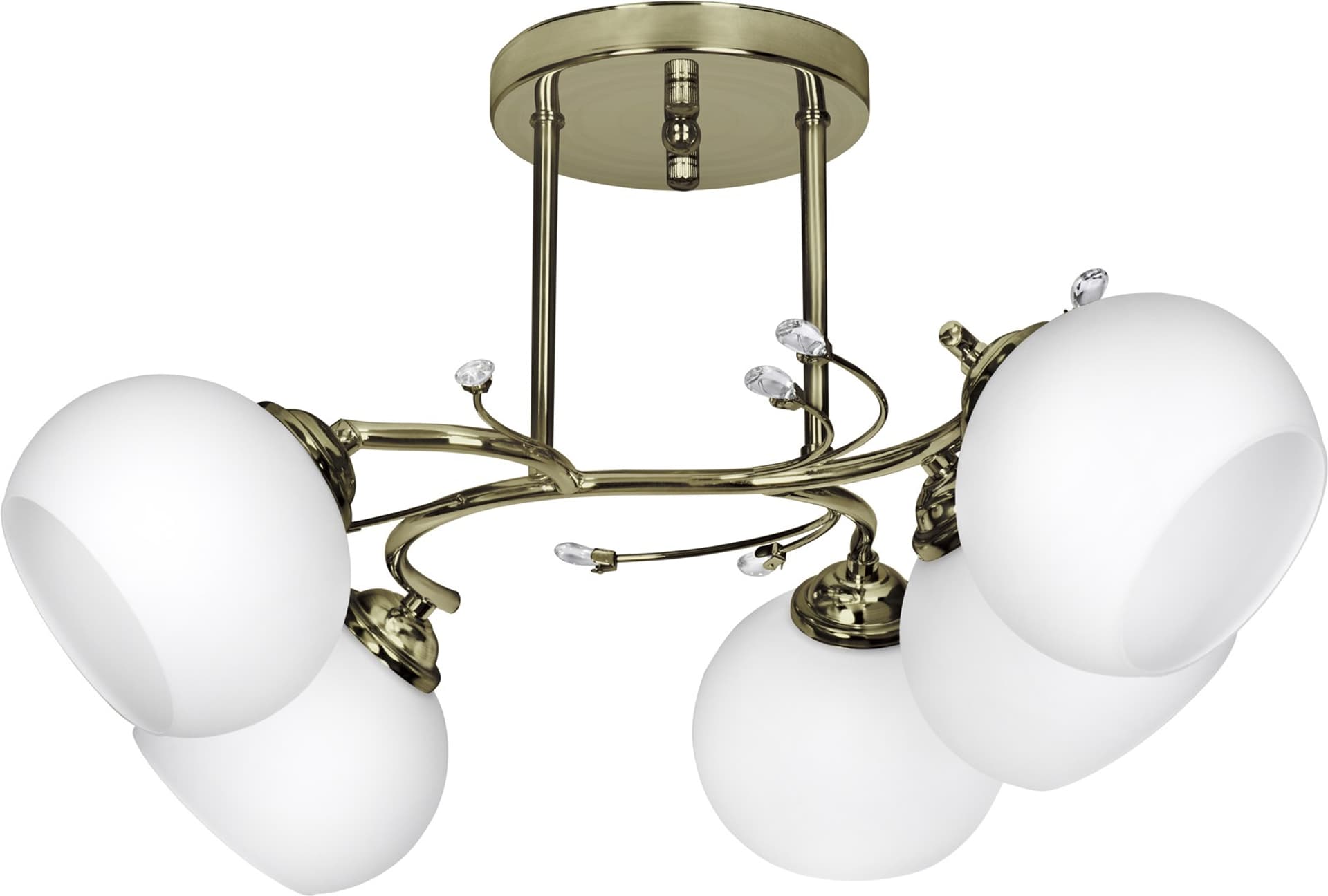 

Żyrandol klasyczna lampa sufitowa wisząca Activejet IRMA Patyna 5xE27 do salonu