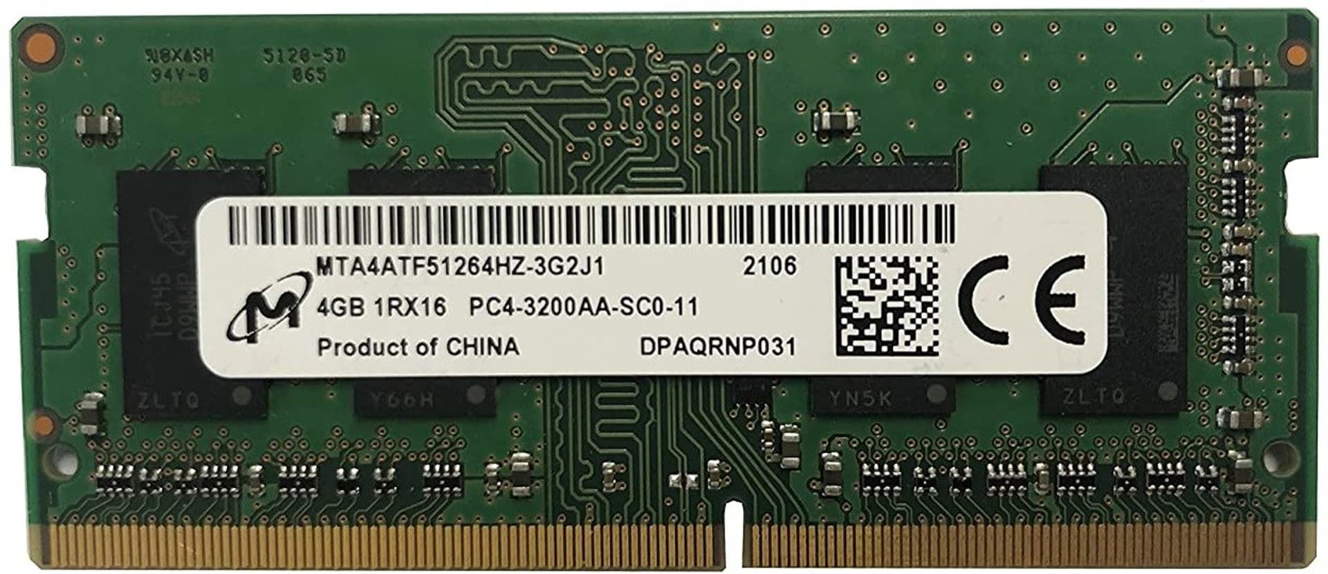 

Micron Pamięć 4GB DDR4 3200MHz MTA4ATF51264AZ-3G2J1