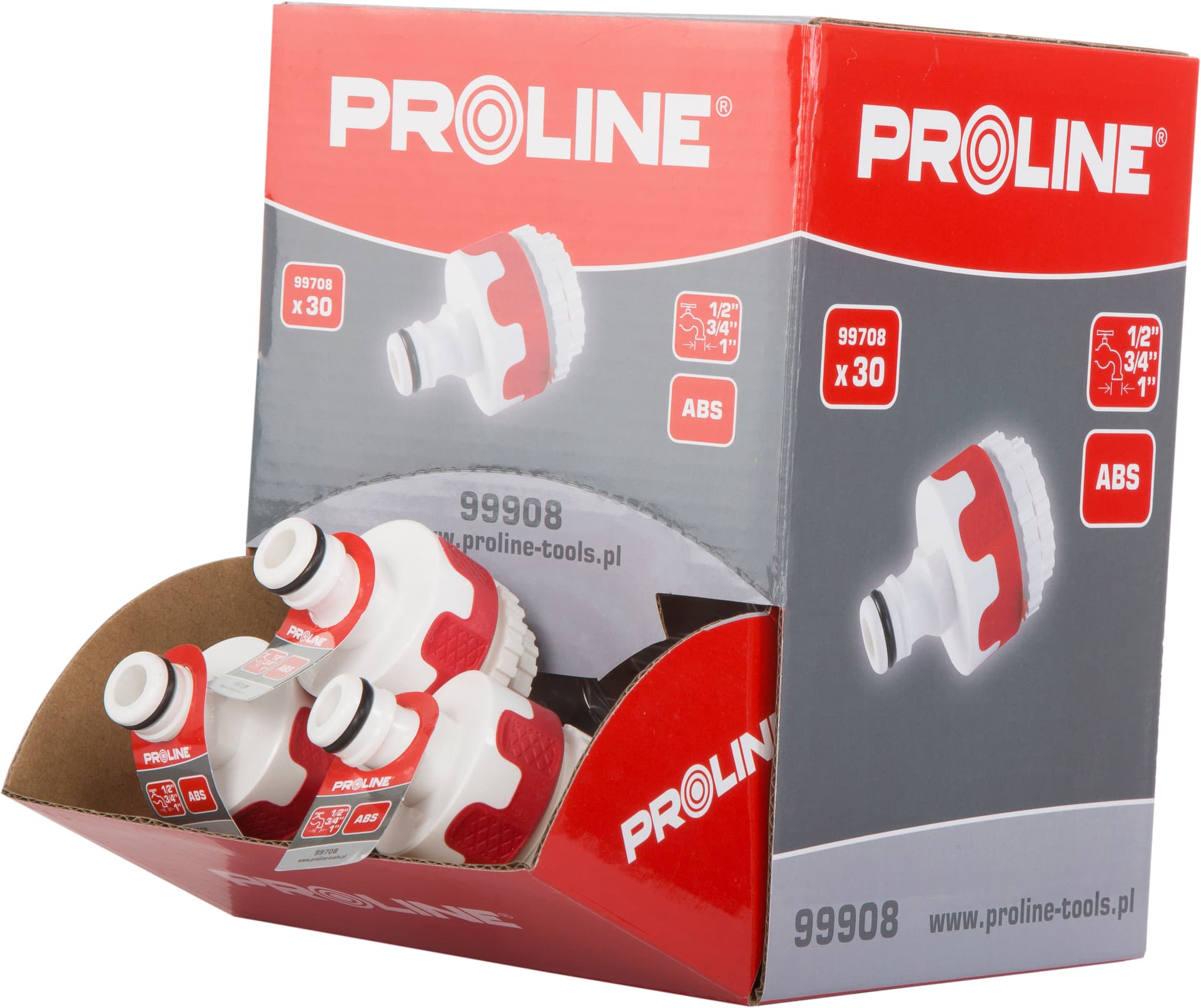 

ZEST. PRZYŁĄCZE GWINT WEW. 1";3/4";1/2" 30SZT.PREM. PROLINE