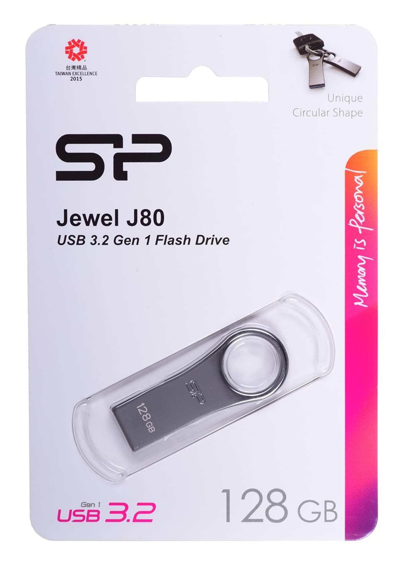 

Pendrive Silicon Power Jewel J80 128GB USB 3.2 Cynk Titanium