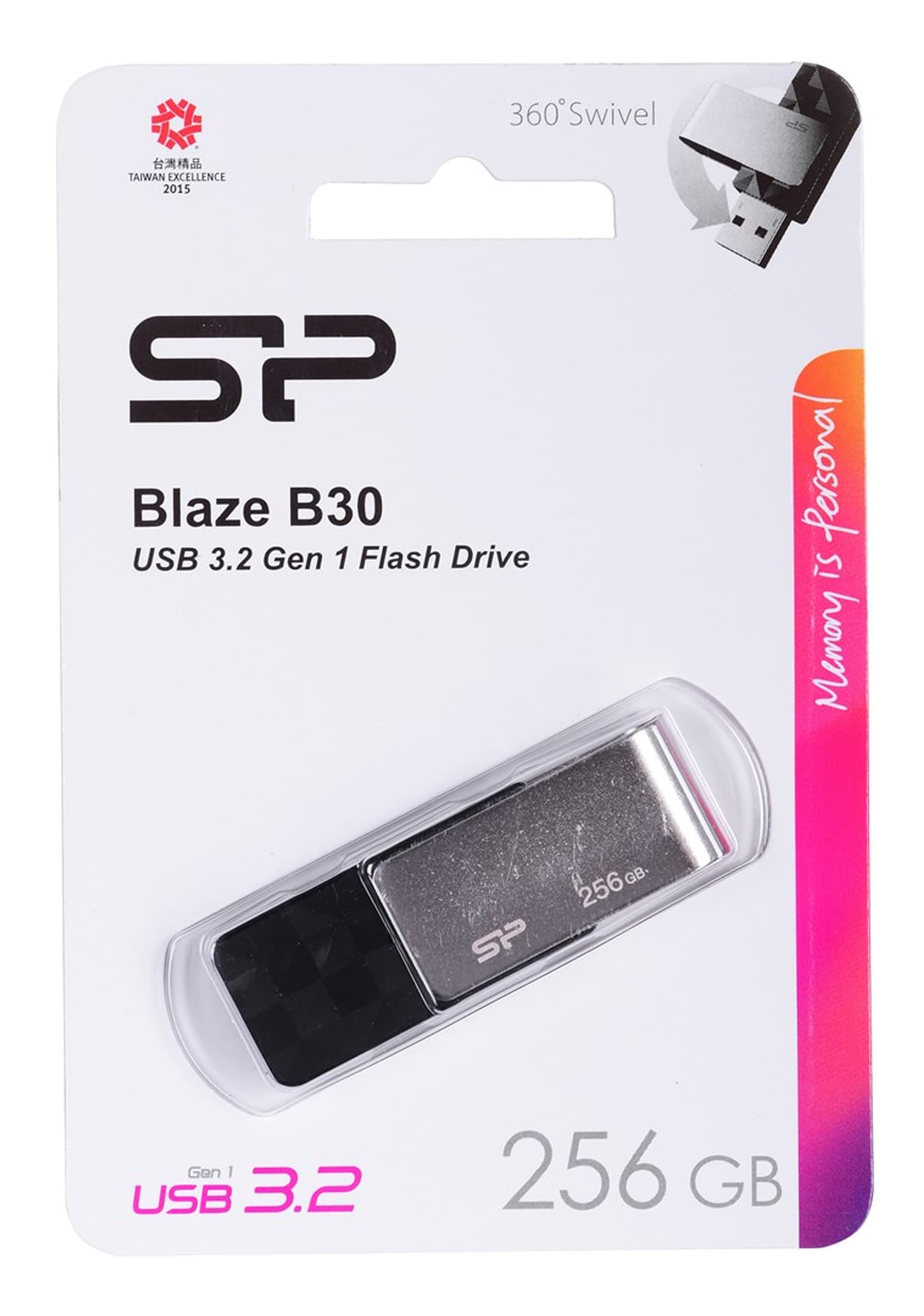 

Pendrive Silicon Power Blaze B30 256GB USB 3.1 kolor czarny