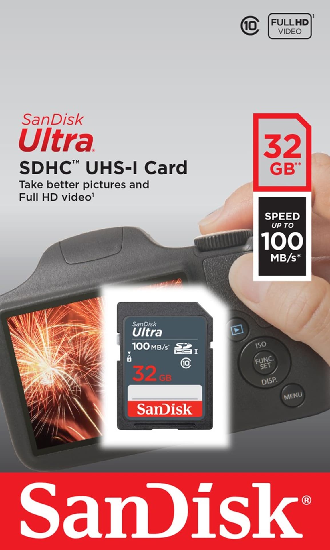 

SANDISK ULTRA SDHC 32GB 100MB/s