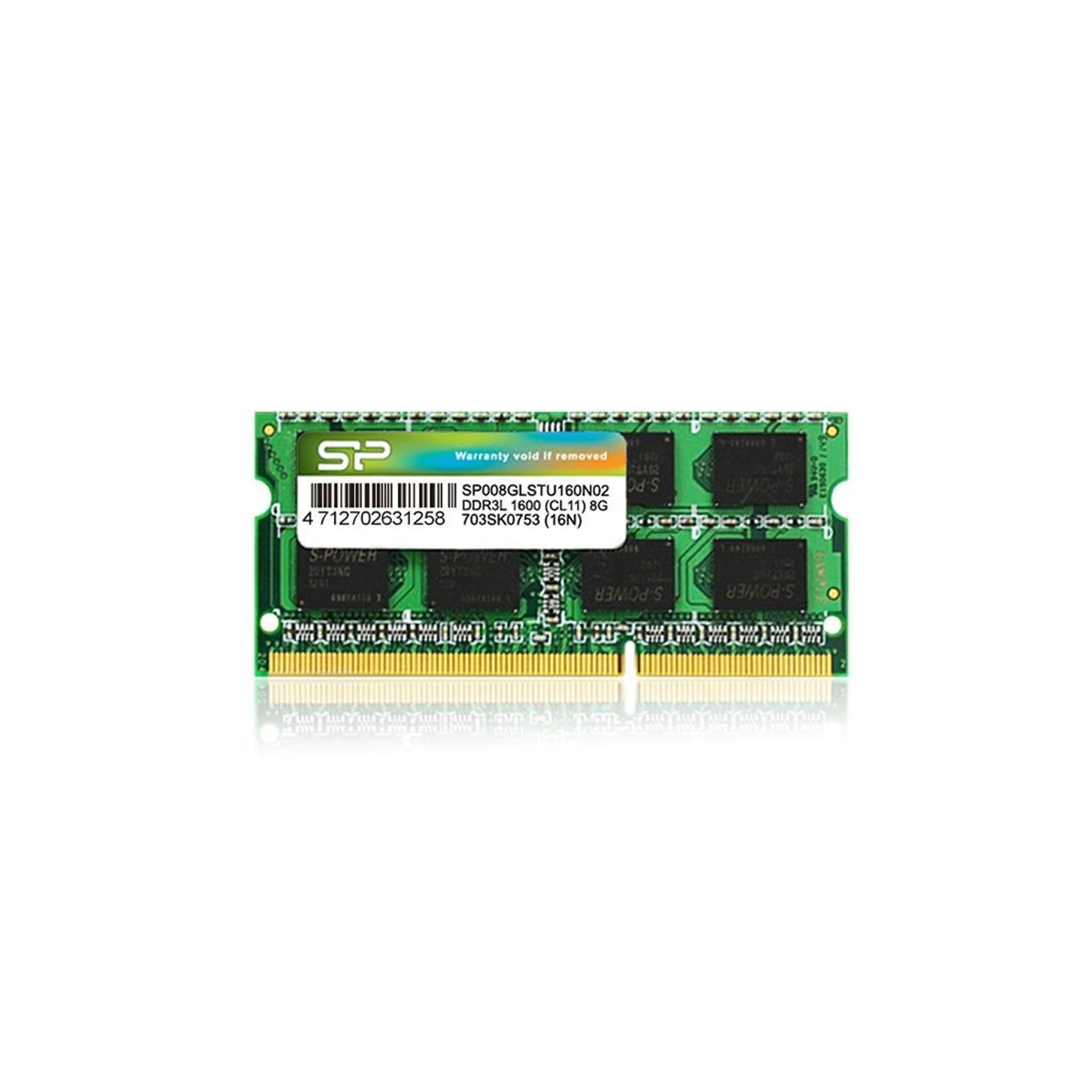 

DDR3 SODIMM 8GB/1600 CL11 (512*8) Low Voltage, 512*8) low voltag