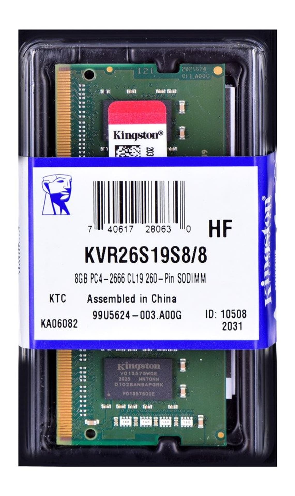 

Pamięć DDR4 SODIMM 8GB/2666 CL19 1Rx8