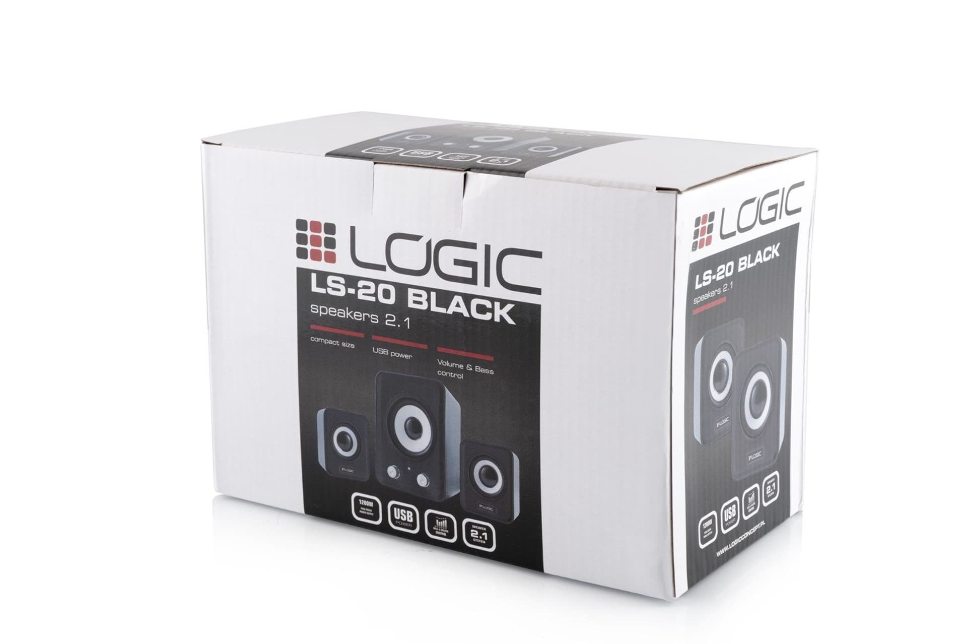 

Głośniki komputerowe LOGIC LS-20 G-Y-0LS20-BLA-2 (2.1; kolor czarny)
