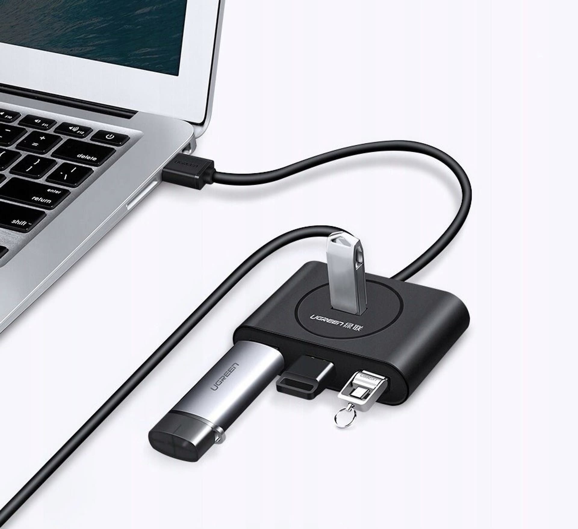 

Hub UGREEN 20290 (4x USB 3.0; kolor czarny)