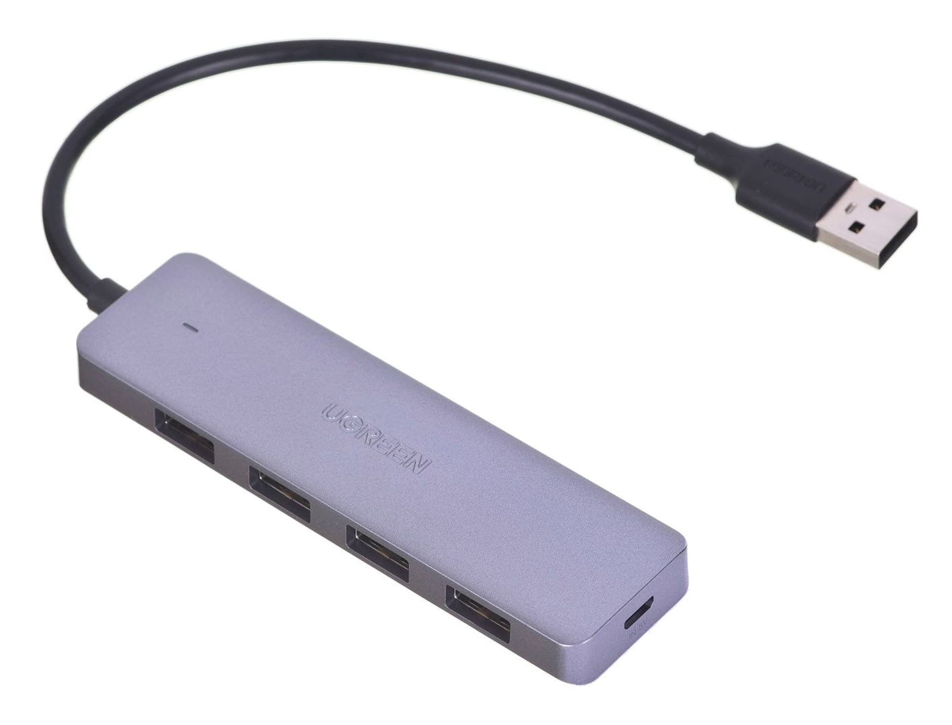 

UGREEN ADAPTER 4W1 USB/4X USB 3.0+MICRO USB SZARY