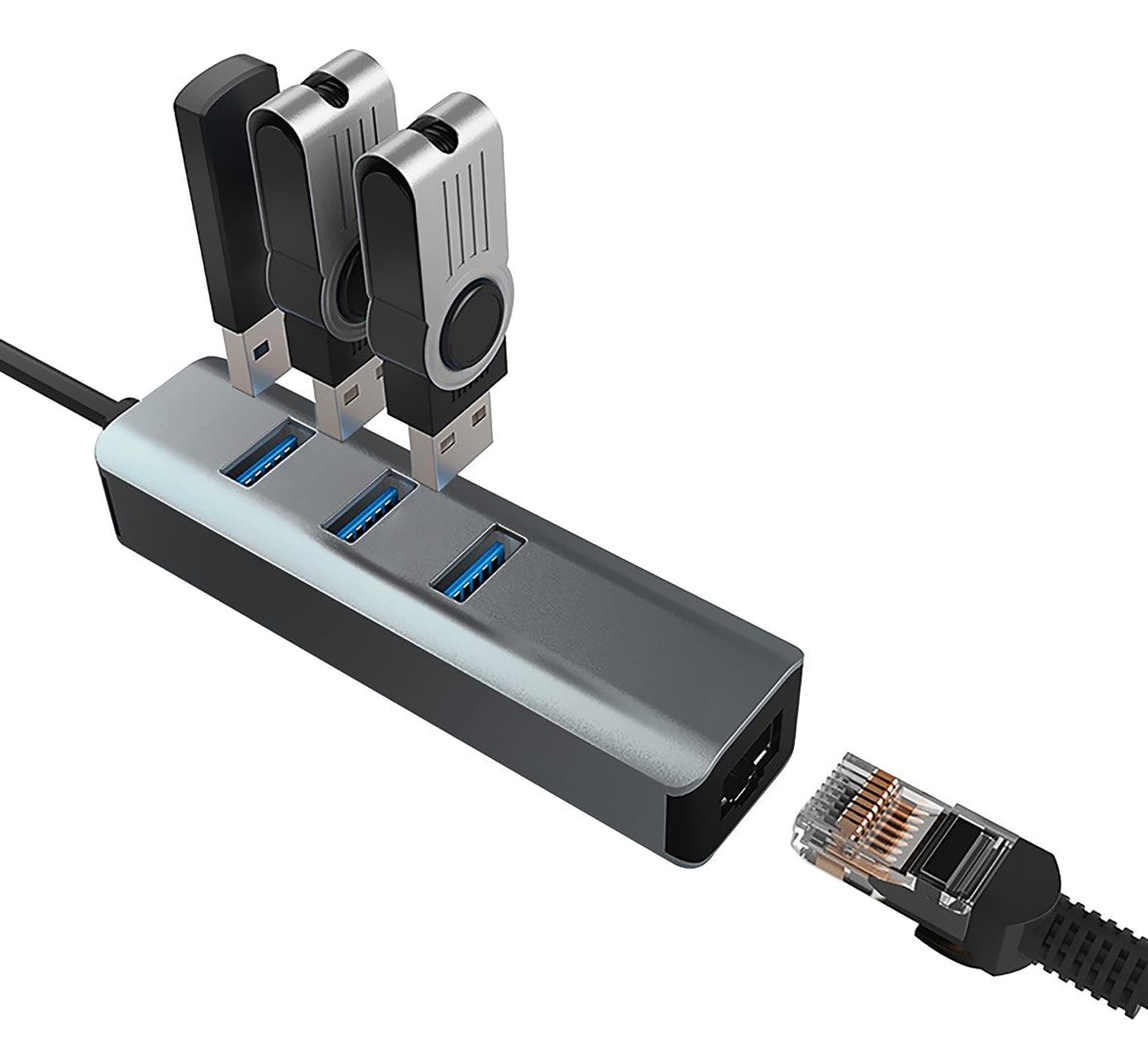 

VAKOSS HUB USB 3.0 ETHERNET TC-4502X