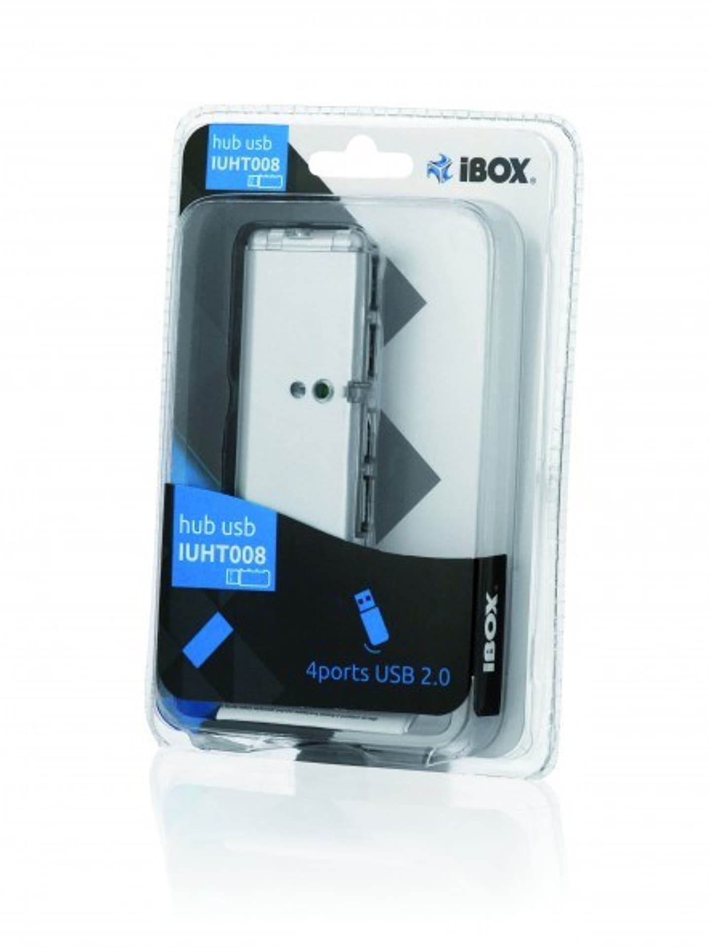 

Hub IBOX USB 2.0 4-PORTY CZARNY IUHT008C (4x USB 2.0; kolor czarny)