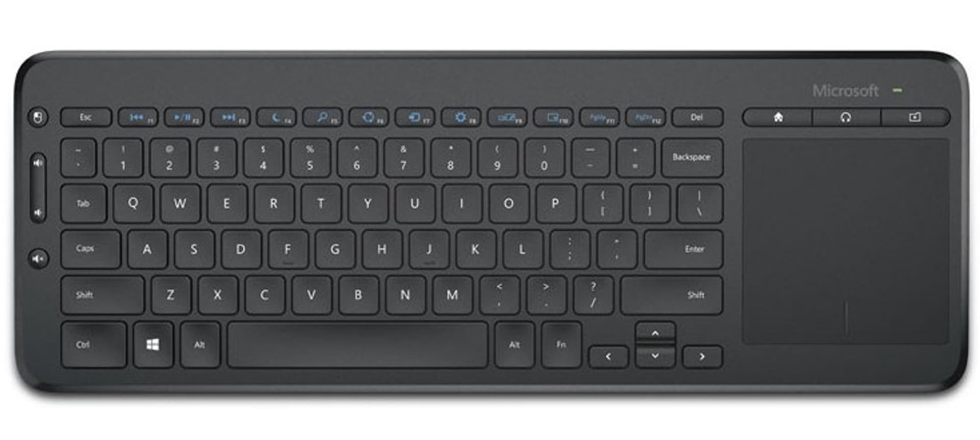 

Klawiatura Microsoft All-in-One Media Keyboard N9Z-00022 (USB; kolor czarny)