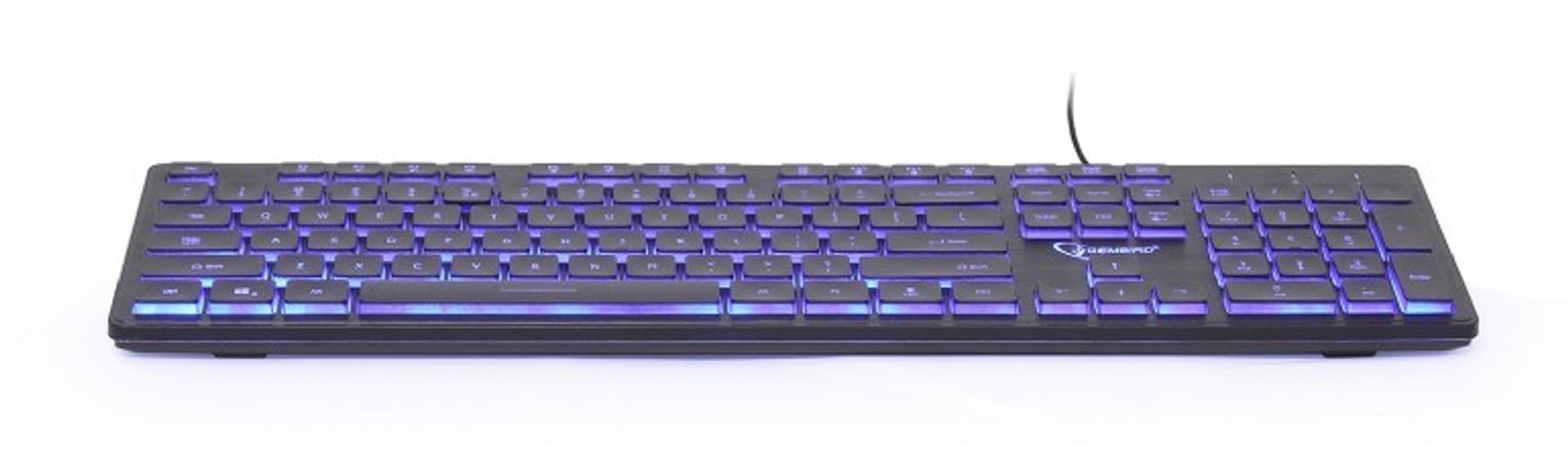

Klawiatura membranowa GEMBIRD KB-UML3-01 (USB 2.0; (US); kolor czarny)