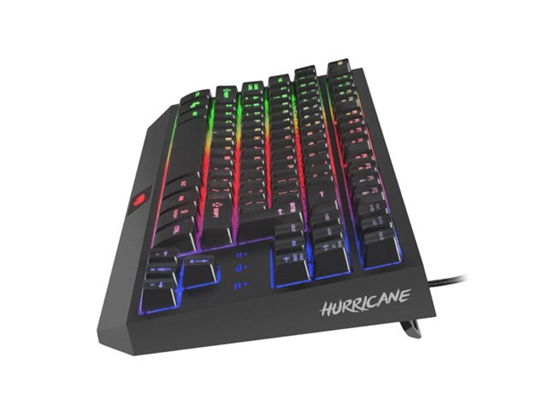 

Klawiatura membranowa NATEC Fury Hurricane TKL NFU-1238 (USB 2.0; (US); kolor czarny)