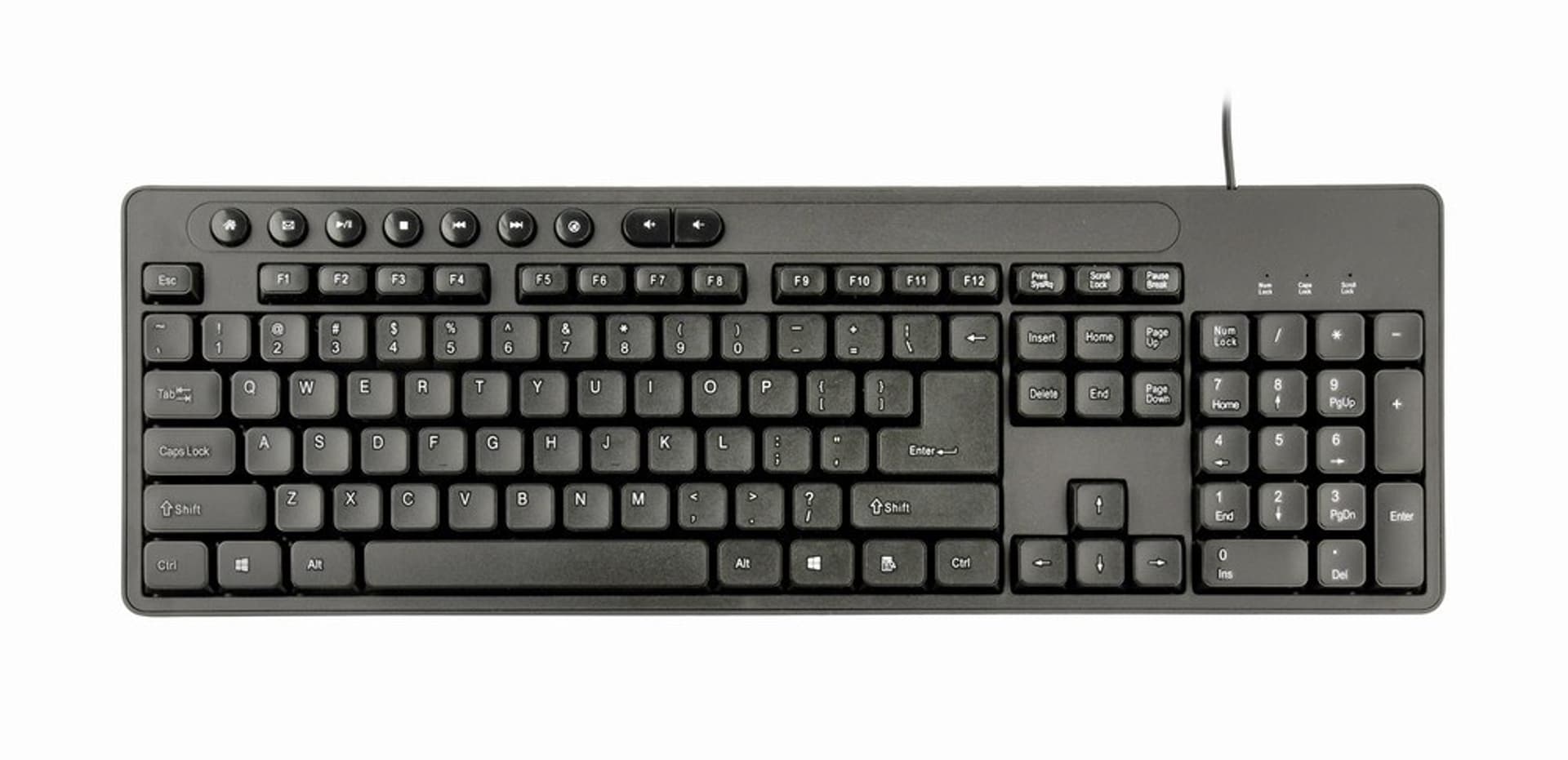 

GEMBIRD ZESTAW KLAWIATURA MULITMEDIALNA + MYSZ KBS-UM-04 KOLOR CZARNY