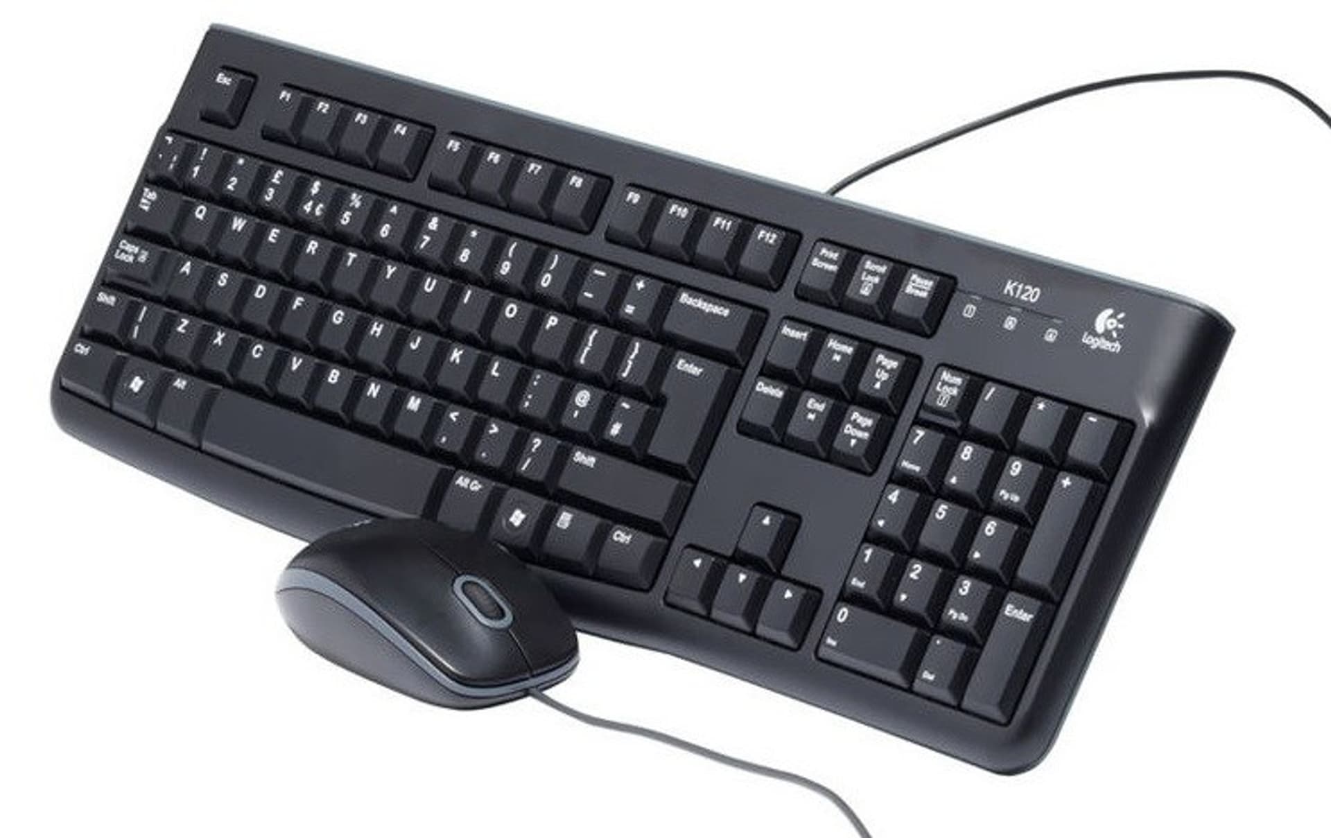 

Zestaw klawiatura + mysz membranowa Logitech MK120 920-002563 (USB 2.0; (US); kolor czarny; optyczna)