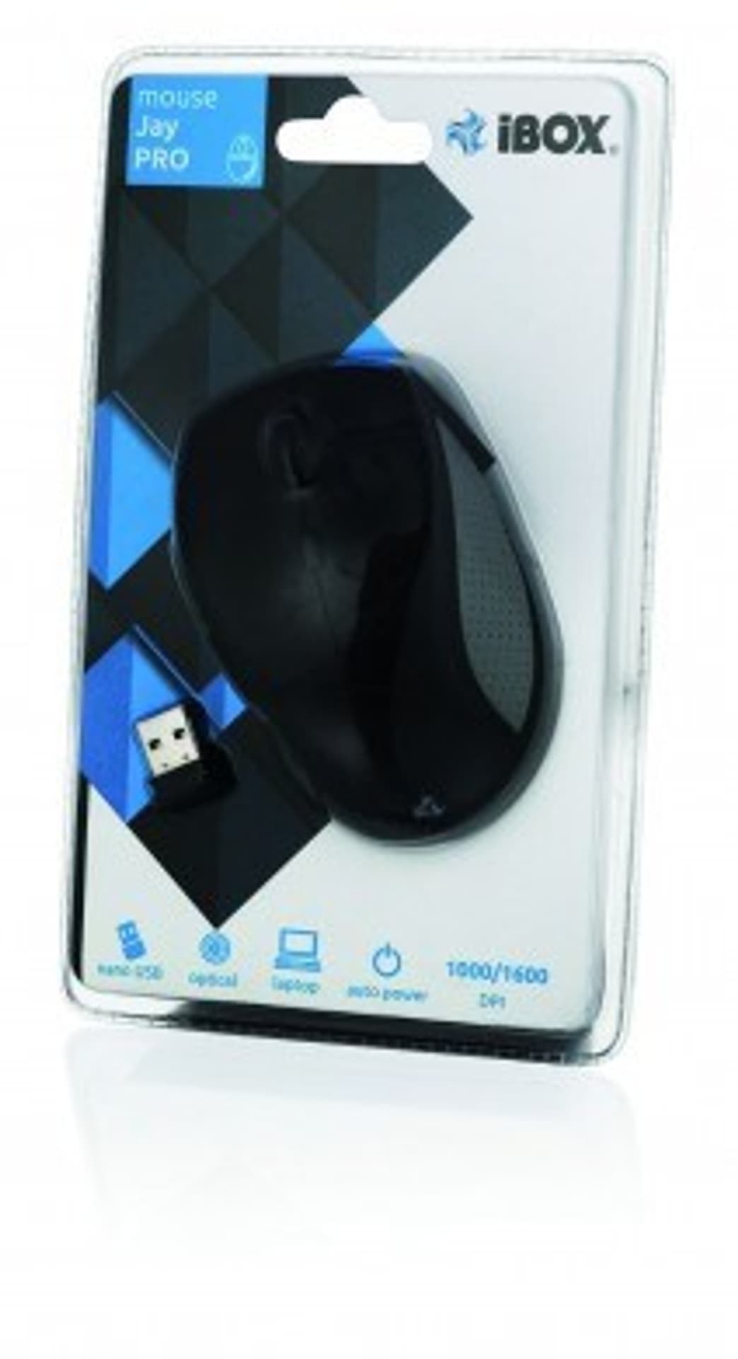 

Mysz IBOX JAY PRO OPTYCZNA BEZPRZEWODOWA USB IMOS603 (optyczna; 1600 DPI; kolor czarny)