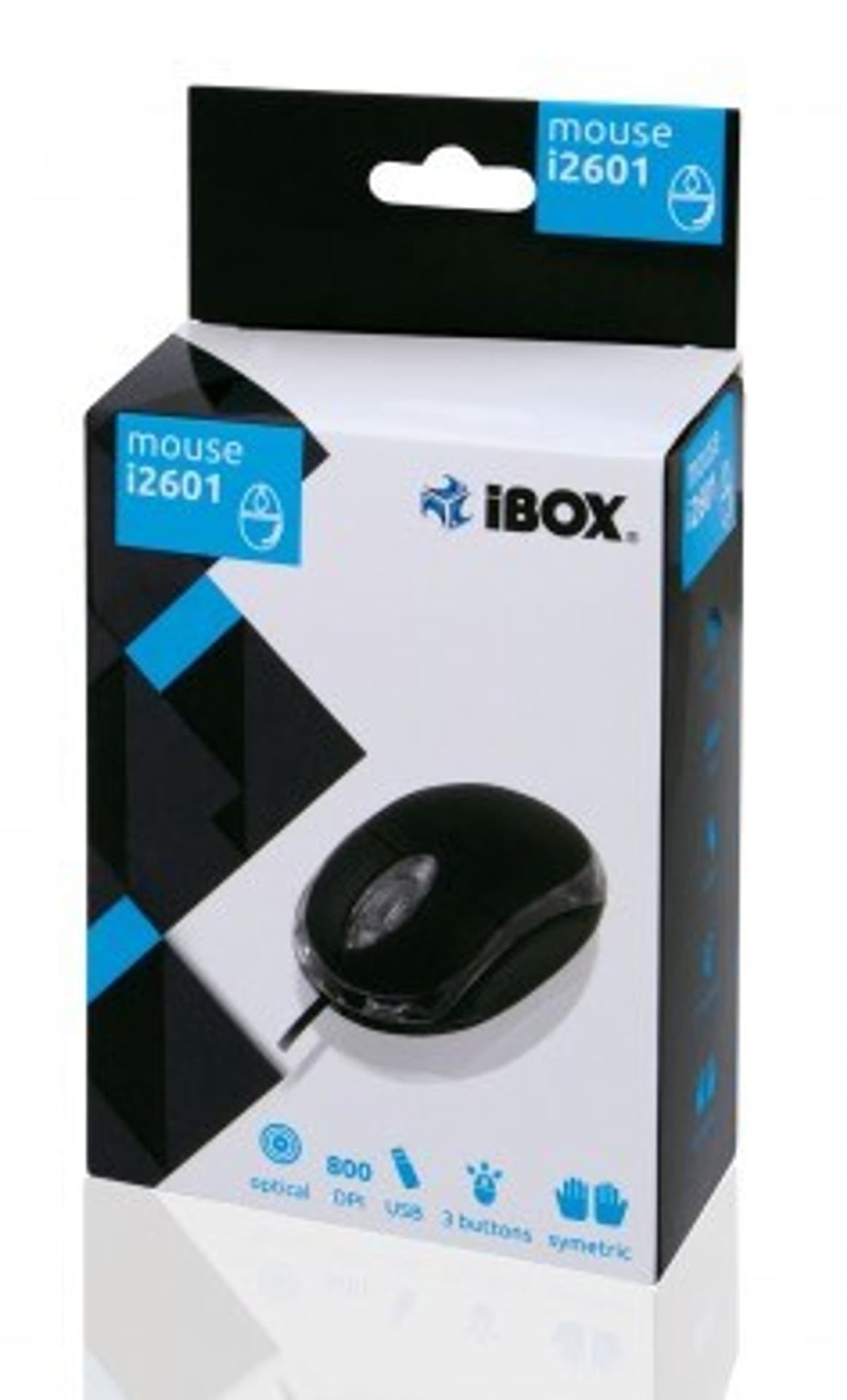 

Mysz IBOX i2601 OPTYCZNA PRZEWODOWA, USB BLACK IMOF2601u (optyczna; 800 DPI; kolor czarny)