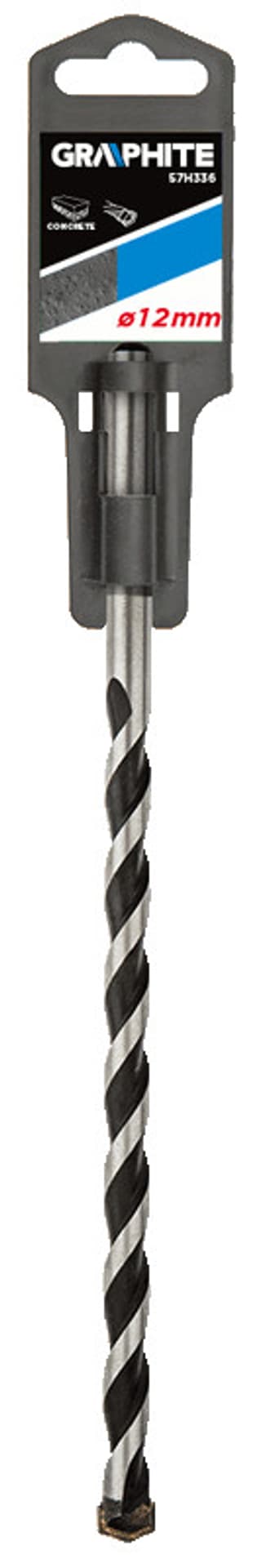 

Wiertło do betonu 12 x 250 mm, końcówka motylkowa