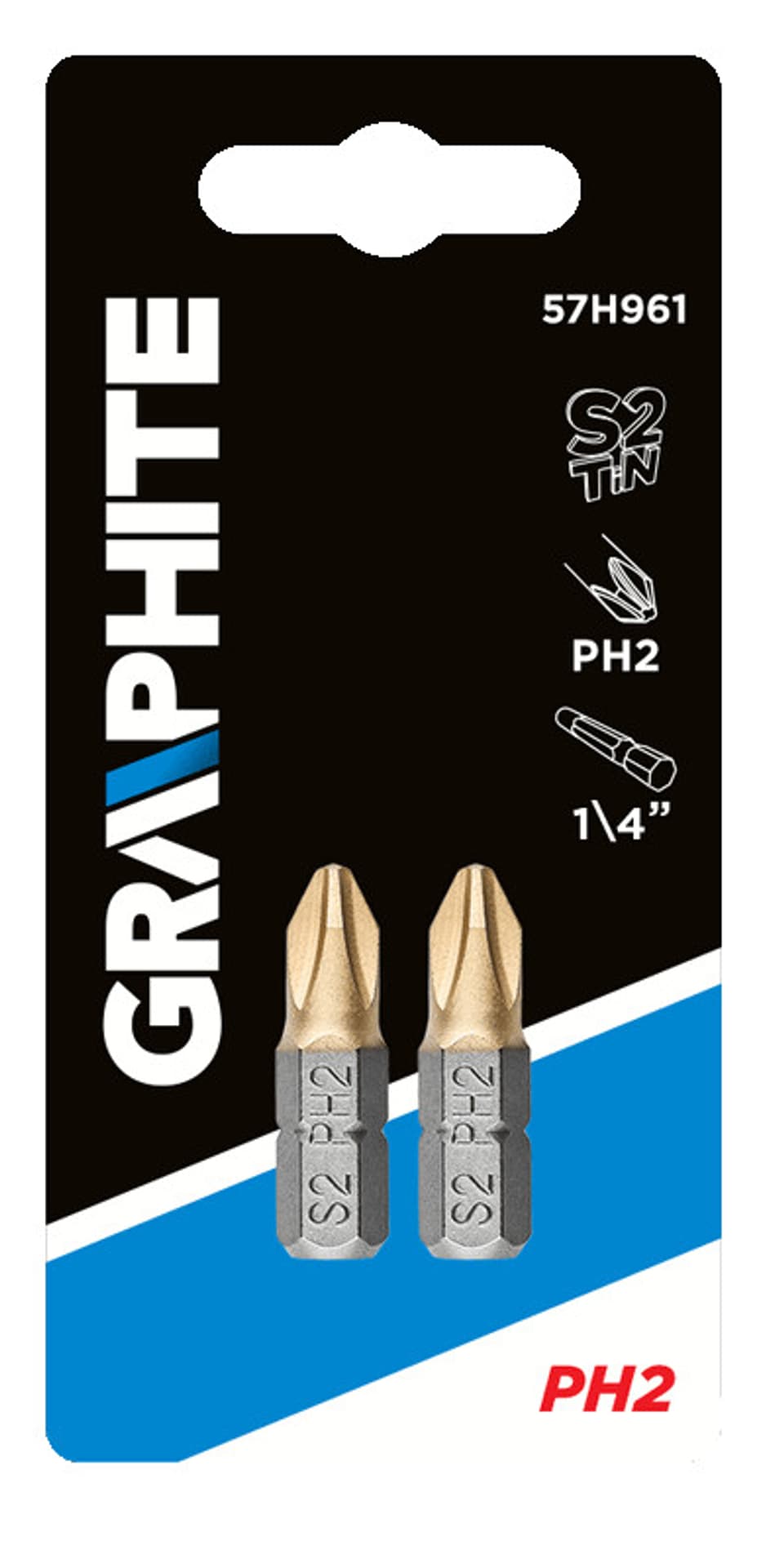 

Końcówki wkrętakowe PH2 x 25 mm, 2 szt.