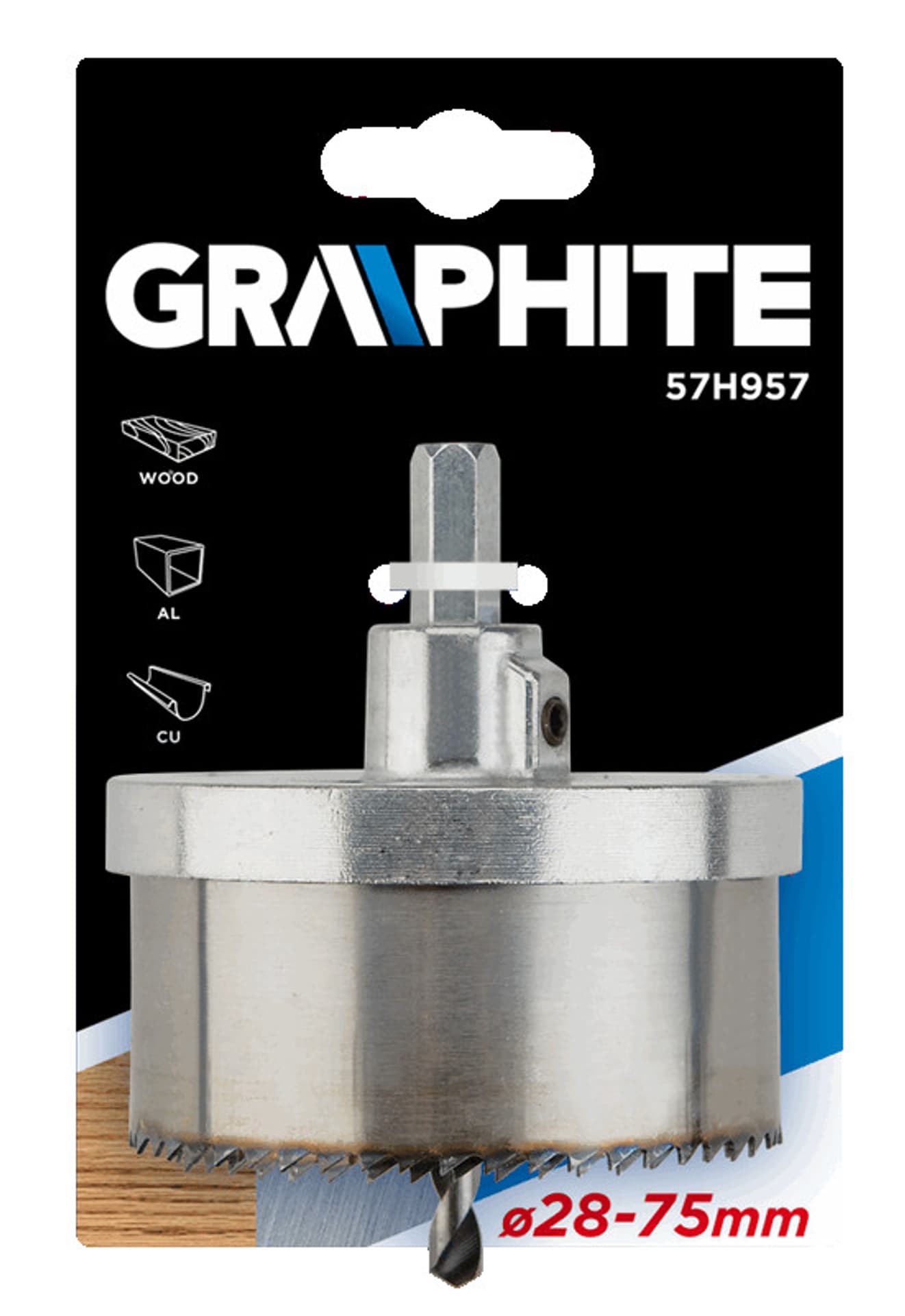 

Otwornice 28-75 x 30 mm, zestaw 5 szt.