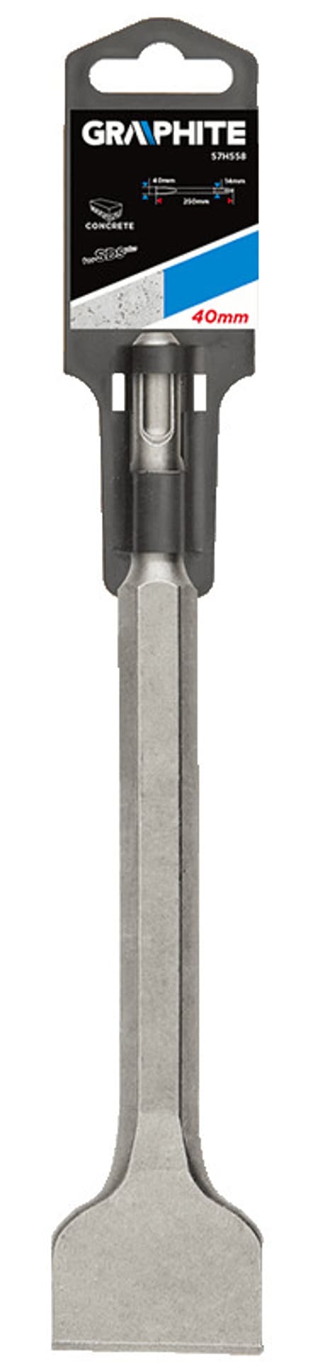 

Dłuto SDS Plus 40 x 14 x 250 mm