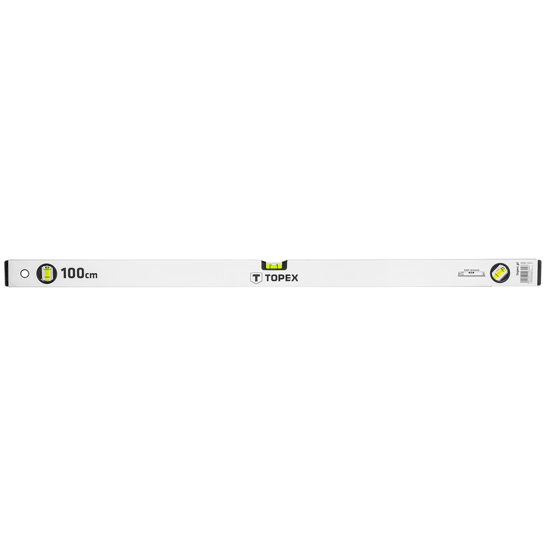 

Poziomnica aluminiowa anodowana 100 cm, 3 libelle