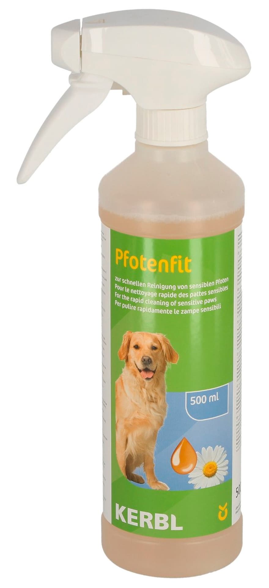 

KERBL Spray do czyszczenia wrażliwych łap z rumiankiem 500ml [81939]