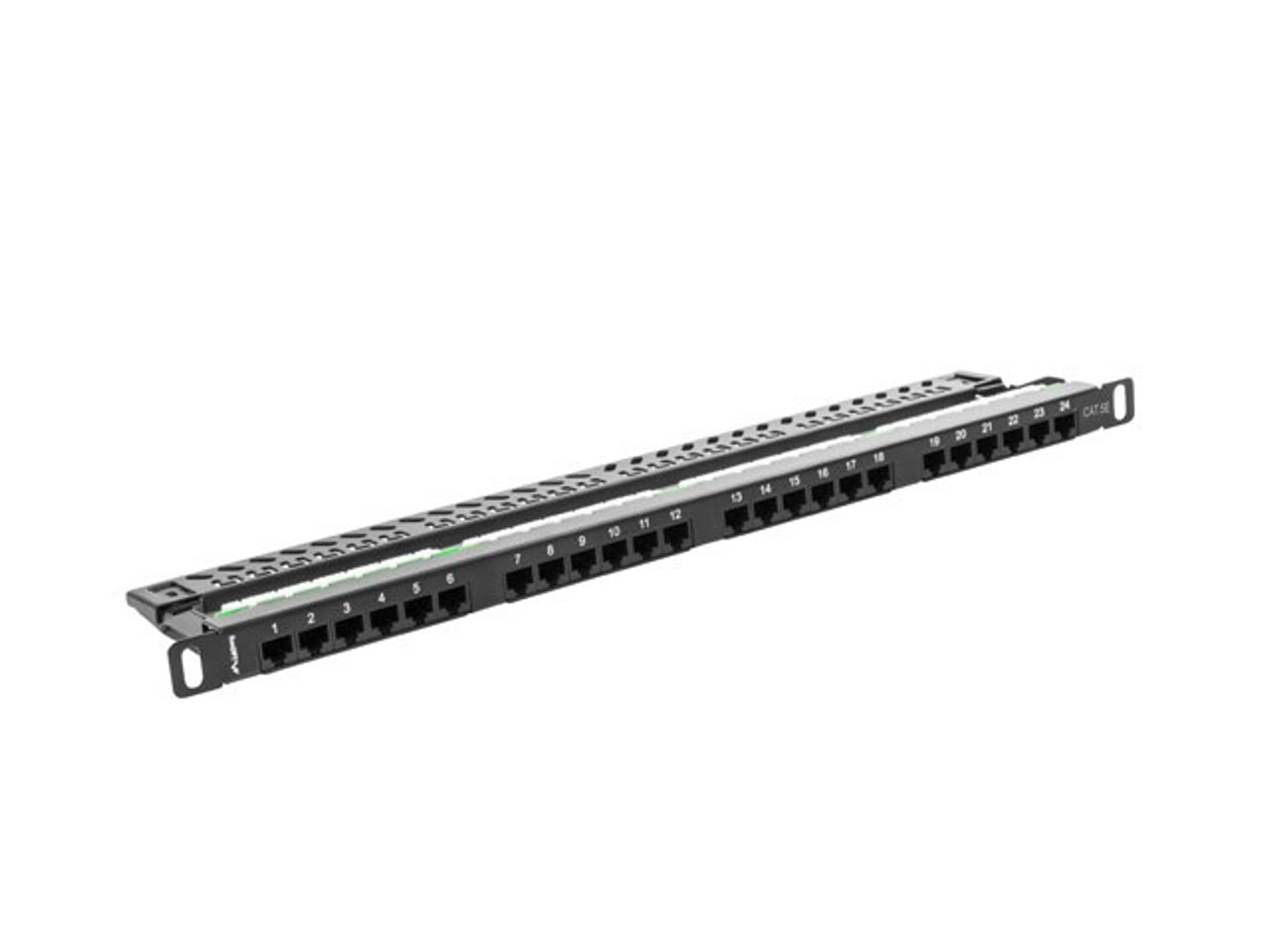 

Patch panel Lanberg PPU5-0024-B (0.5U; 19"; kat. 5e; UTP; 24xRJ-45)