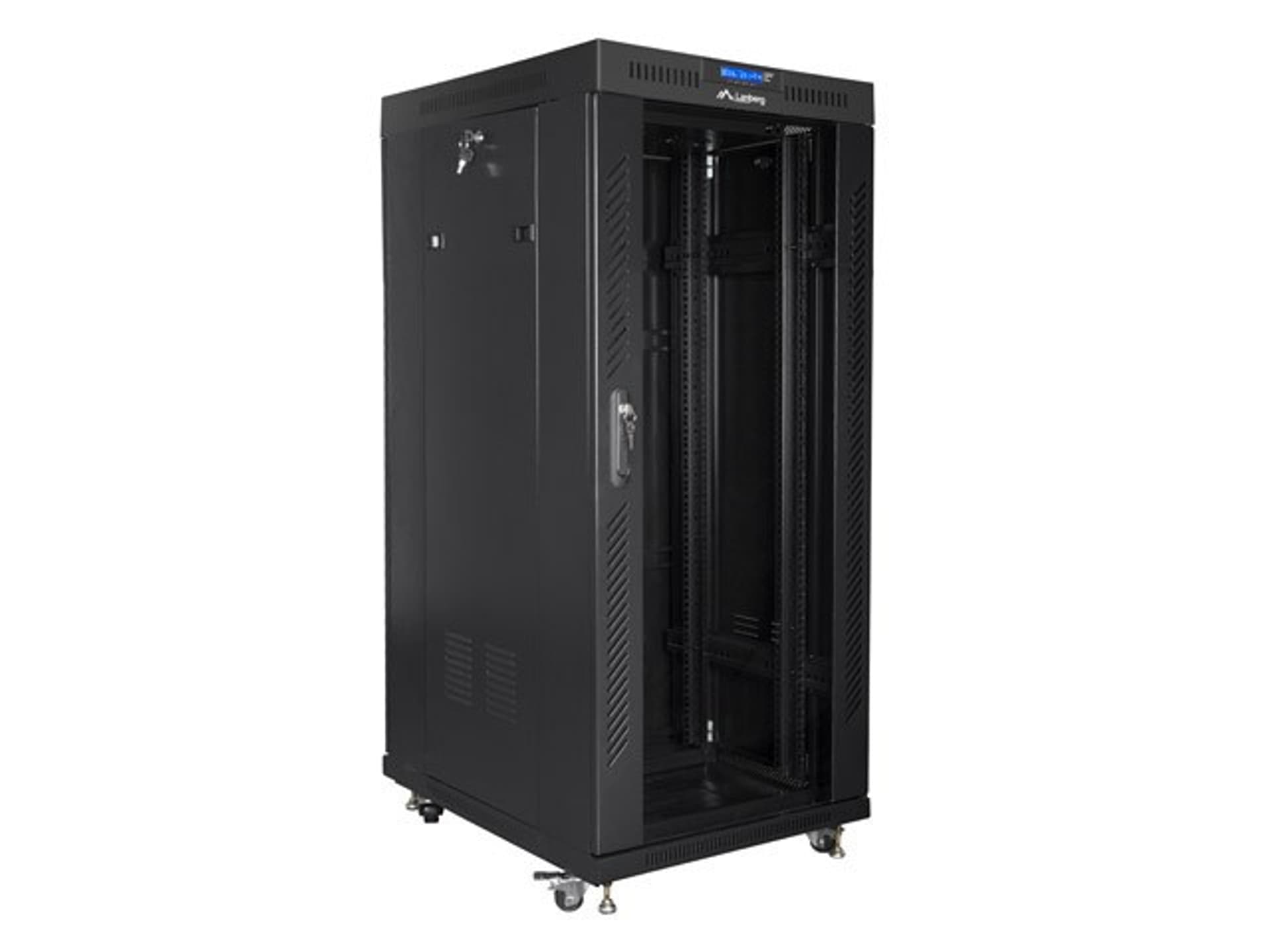 

LANBERG SZAFA STOJĄCA RACK 19" 27U 600X800 DRZWI SZKLANE LCD CZARNA FF01-6827-12BL (FLAT PACK)