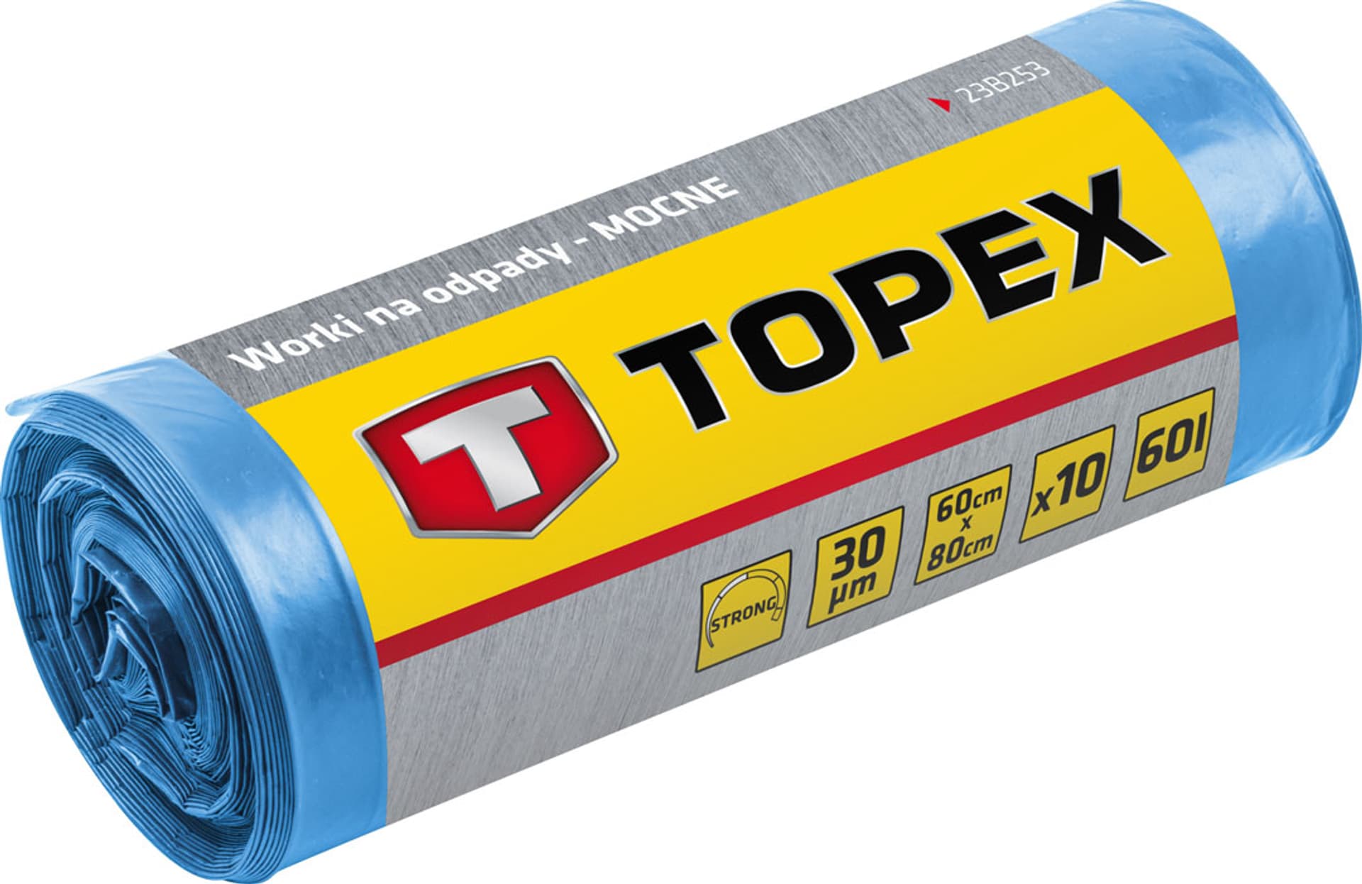 

Worki na odpady 120 L, niebieskie, 40 mic