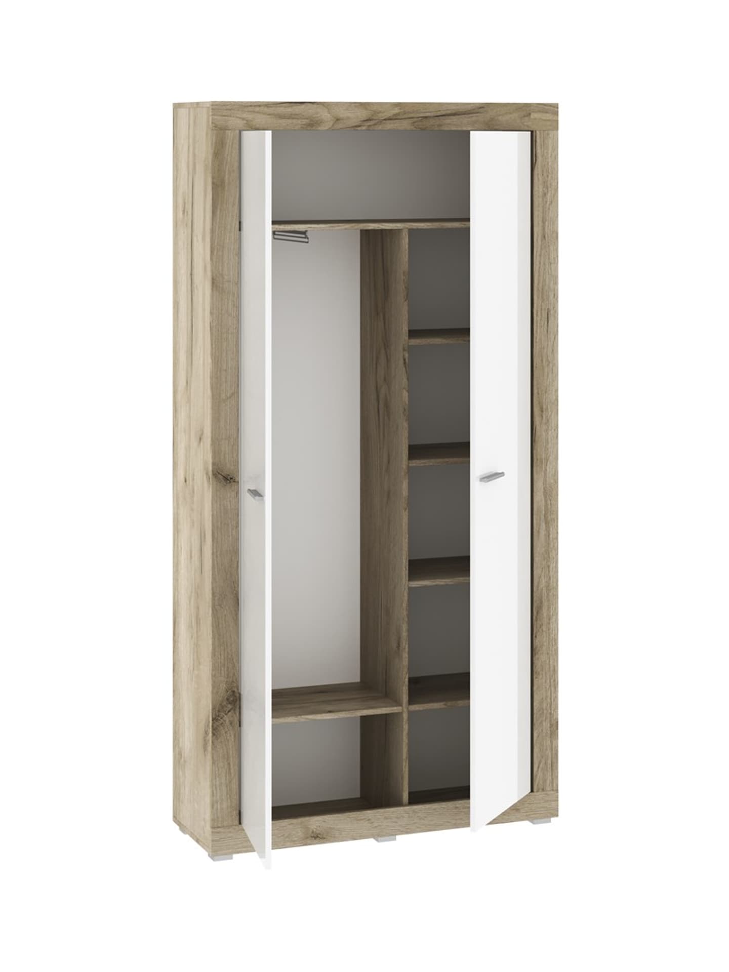 

Szafa 106x210x37 WARSAW dąb craft/biały poł.