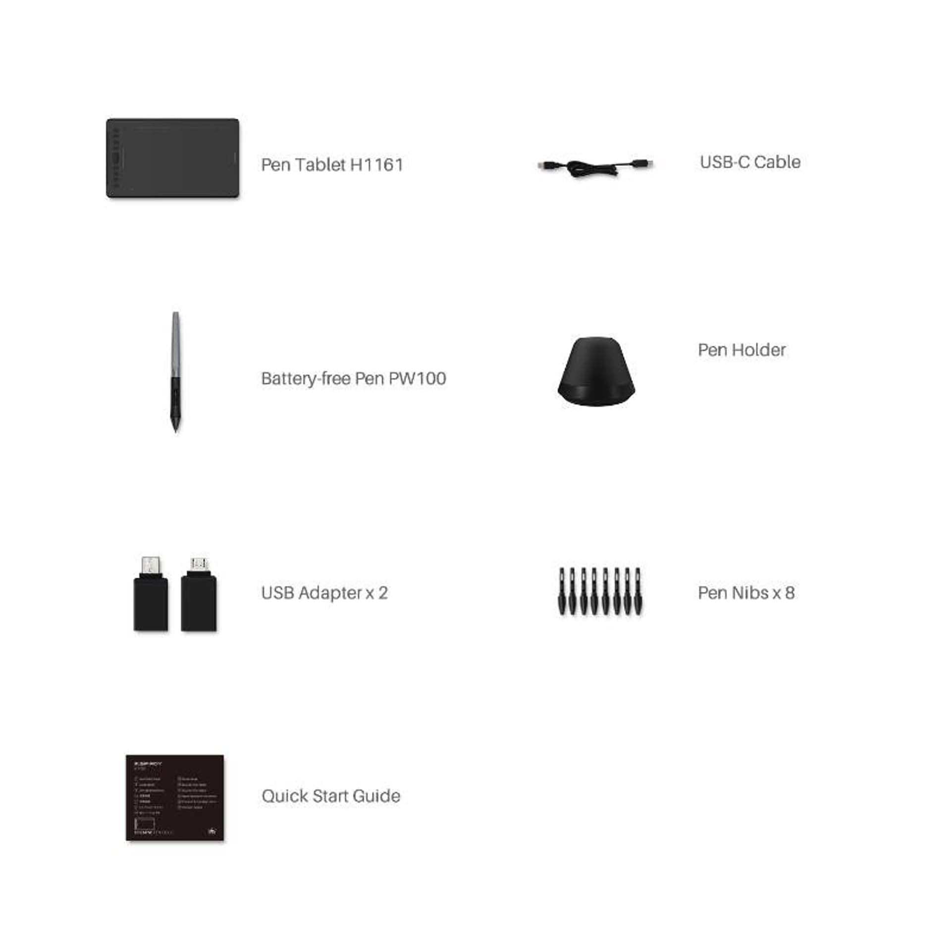 

Tablet graficzny Huion H1161