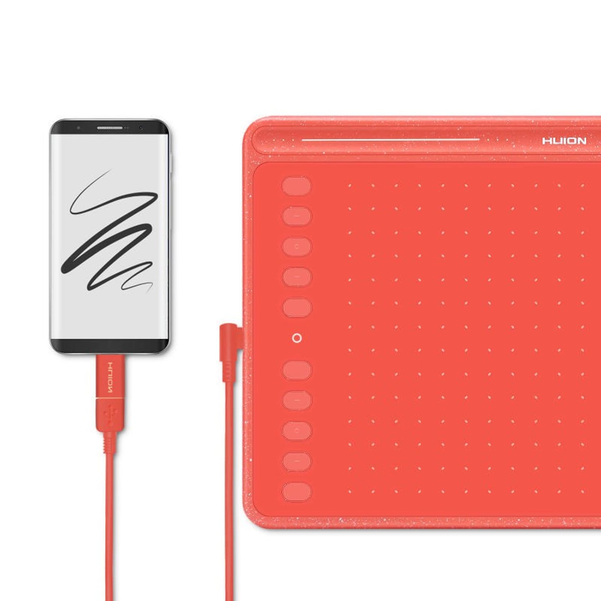 

Tablet graficzny Huion HS611 Red