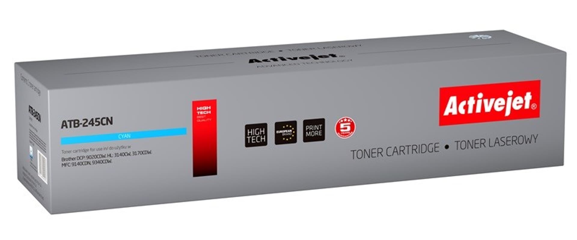 

Activejet ATB-245CN Toner (zamiennik Brother TN-245C; Supreme; 2200 stron; niebieski)