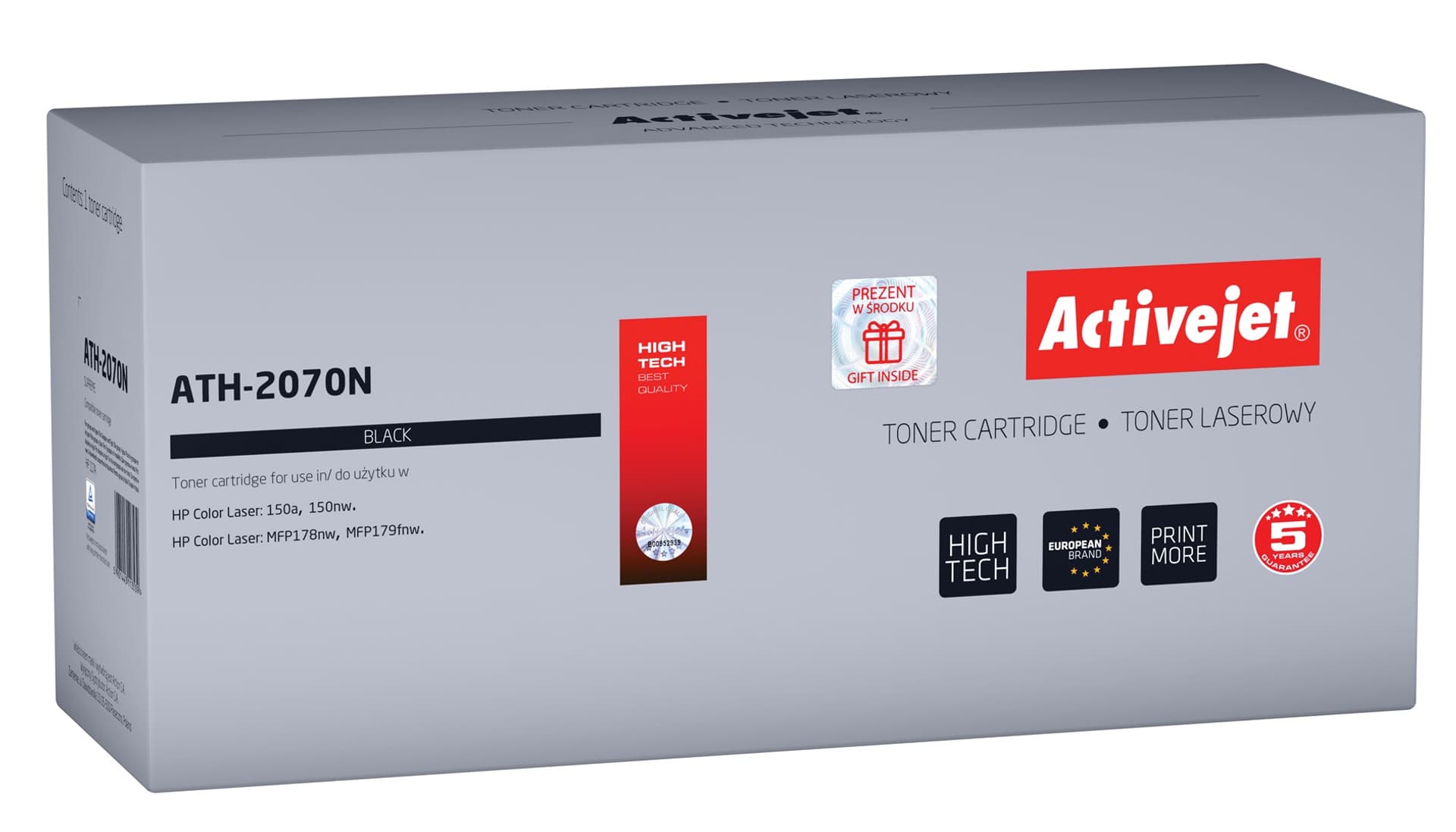 

Toner Activejet ATH-2070N (zamiennik HP 117A 2070A; Supreme; 1000 stron; czarny)
