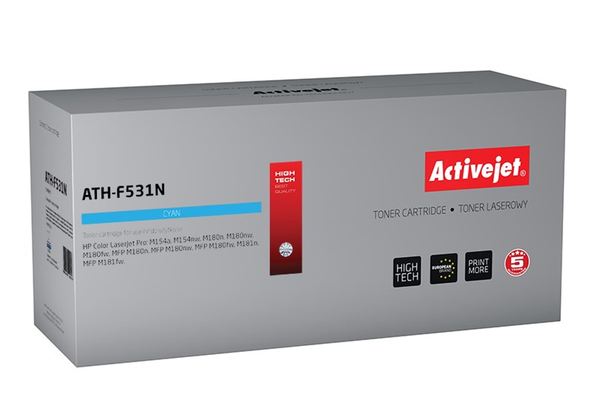 

Toner Activejet ATH-F531N (zamiennik HP 205A CF531A; Supreme; 900 stron; niebieski)