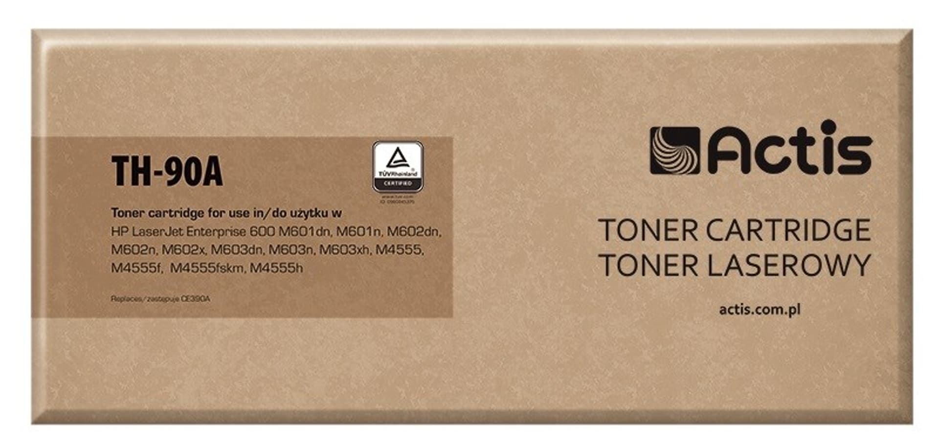 

Toner ACTIS TH-90A (zamiennik HP 90A CE390A; Standard; 10000 stron; czarny)