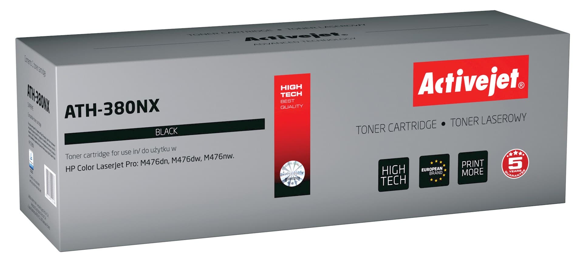 

Toner Activejet ATH-380NX (zamiennik HP 312X CF380X; Supreme; 4400 stron; czarny)