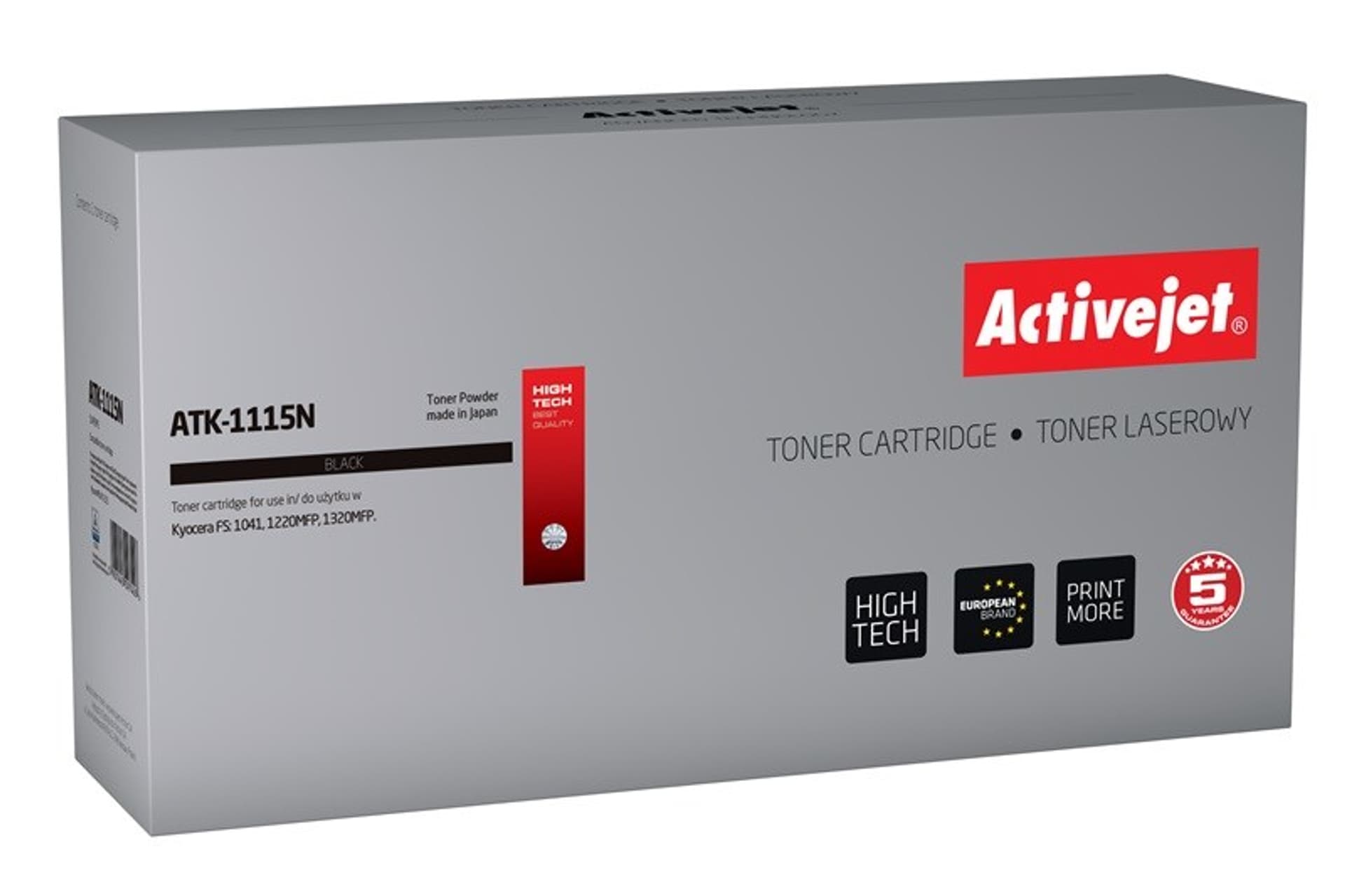 

Toner Activejet ATK-1115N (zamiennik Kyocera TK-1115; Supreme; 1600 stron; czarny)