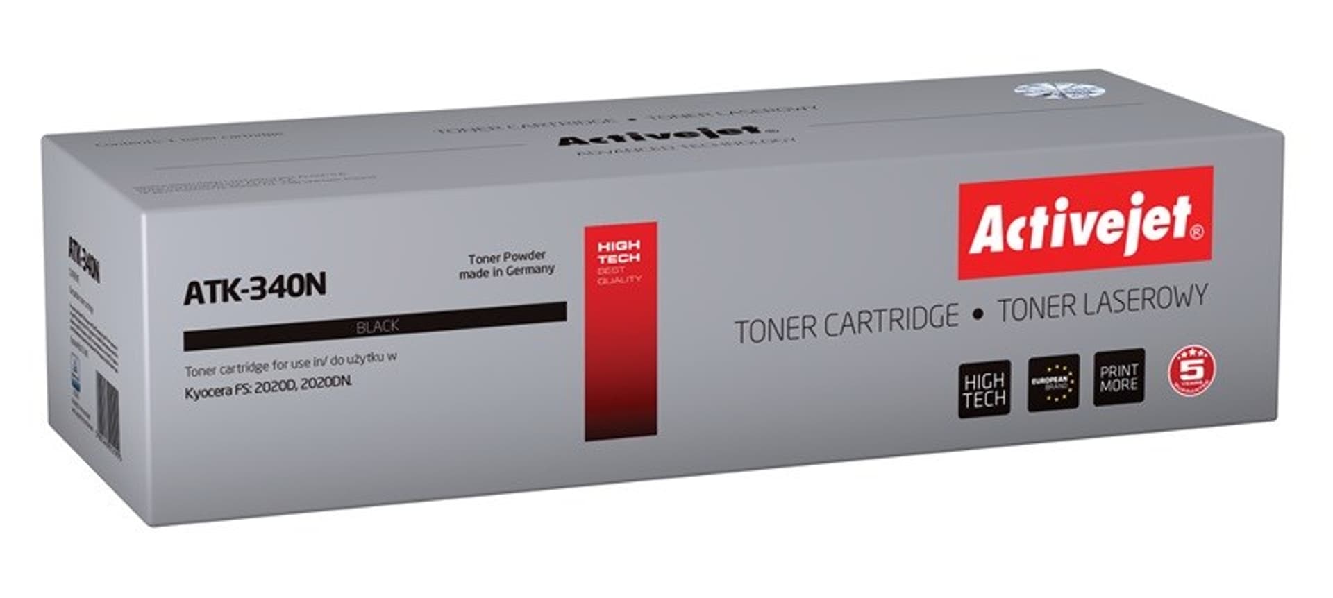

Toner Activejet ATK-340N (zamiennik Kyocera TK-340; Supreme; 12000 stron; czarny)