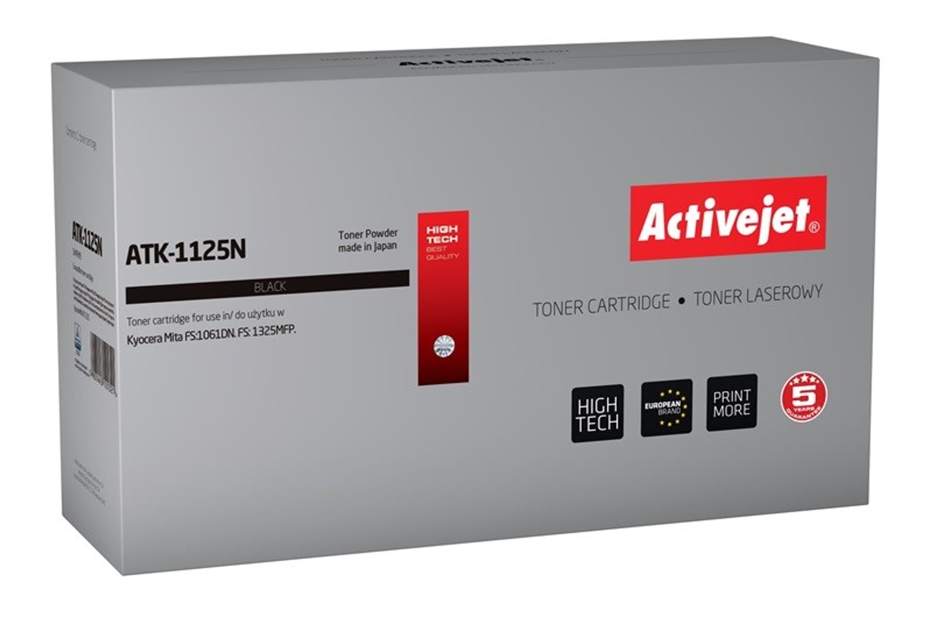 

Toner Activejet ATK-1125N (zamiennik Kyocera TK-1125; Supreme; 2100 stron; czarny)