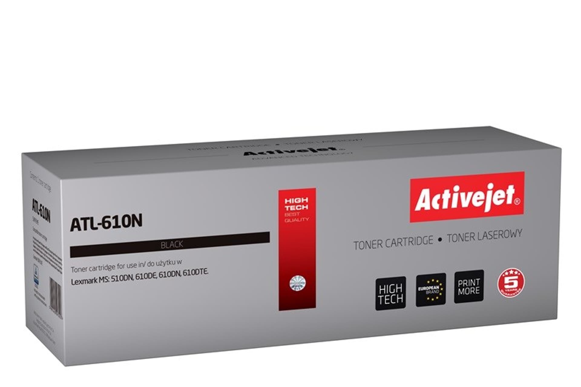 

Toner Activejet ATL-610N (zamiennik Lexmark 50F2U00; Supreme; 20000 stron; czarny)