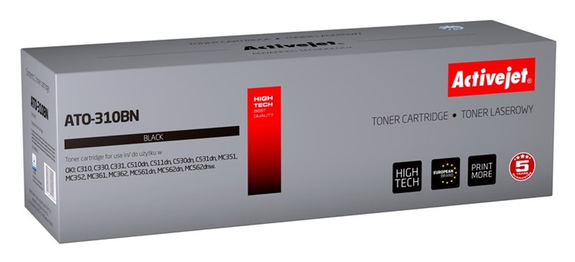 

Toner Activejet ATO-310BN (zamiennik OKI 44469803; Supreme; 3500 stron; czarny)