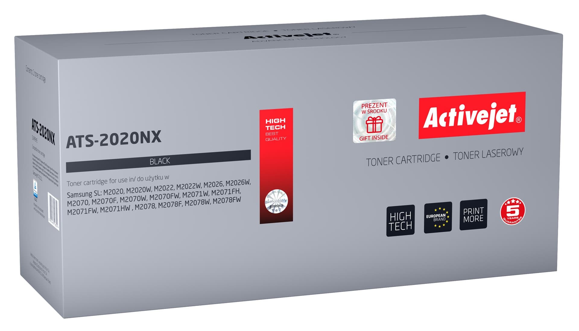 

Toner Activejet ATS-2020NX (zamiennik Samsung MLT-D111L; Supreme; 2000 stron; czarny)