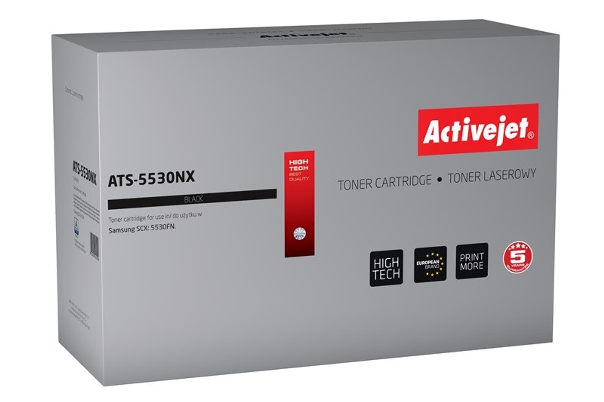 

Toner Activejet ATS-5530NX (zamiennik Samsung SCX-D5530B; Supreme; 9000 stron; czarny)