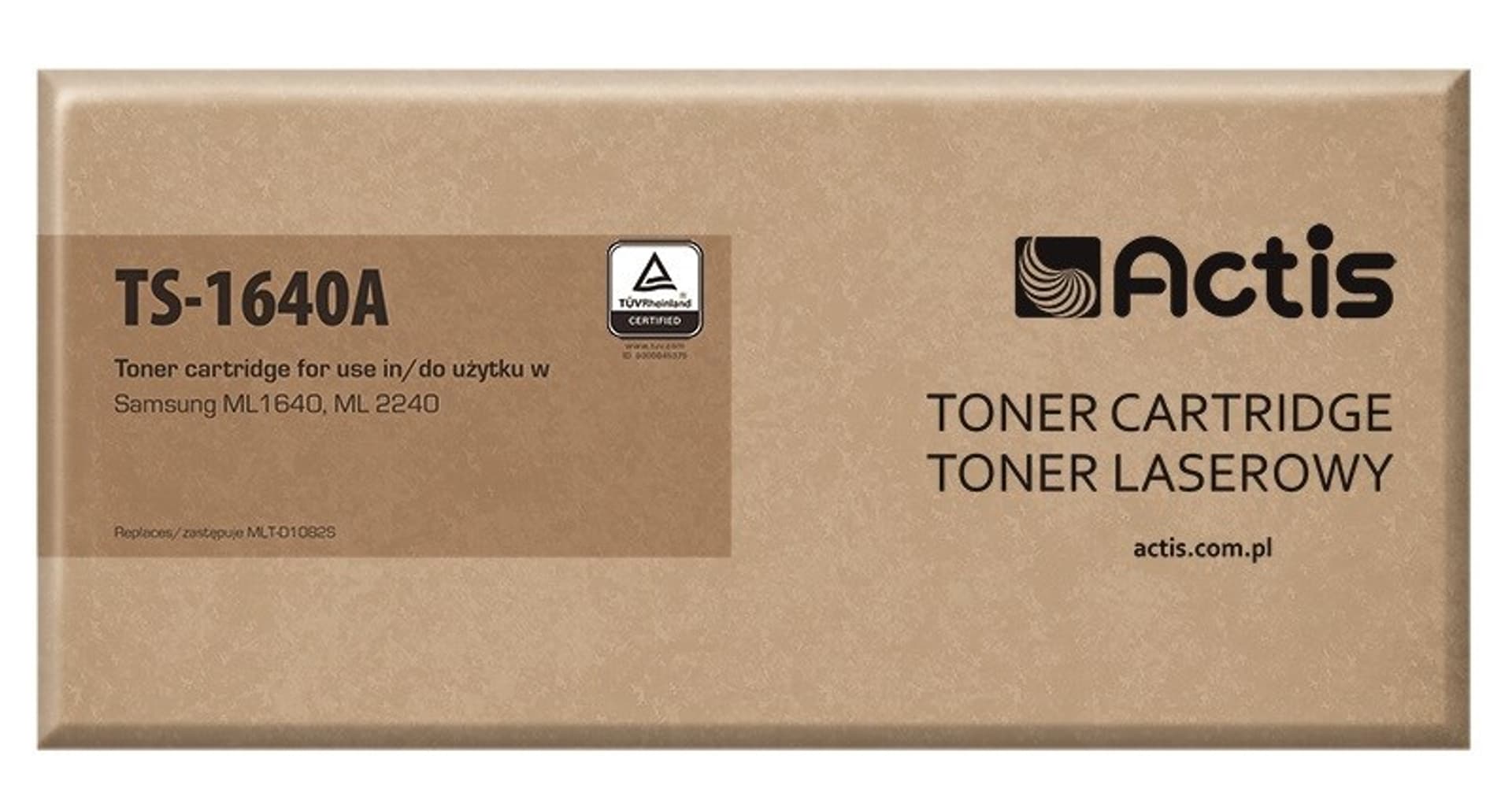 

Toner ACTIS TS-1640A (zamiennik Samsung MLT-D1082S; Standard; 1500 stron; czarny)