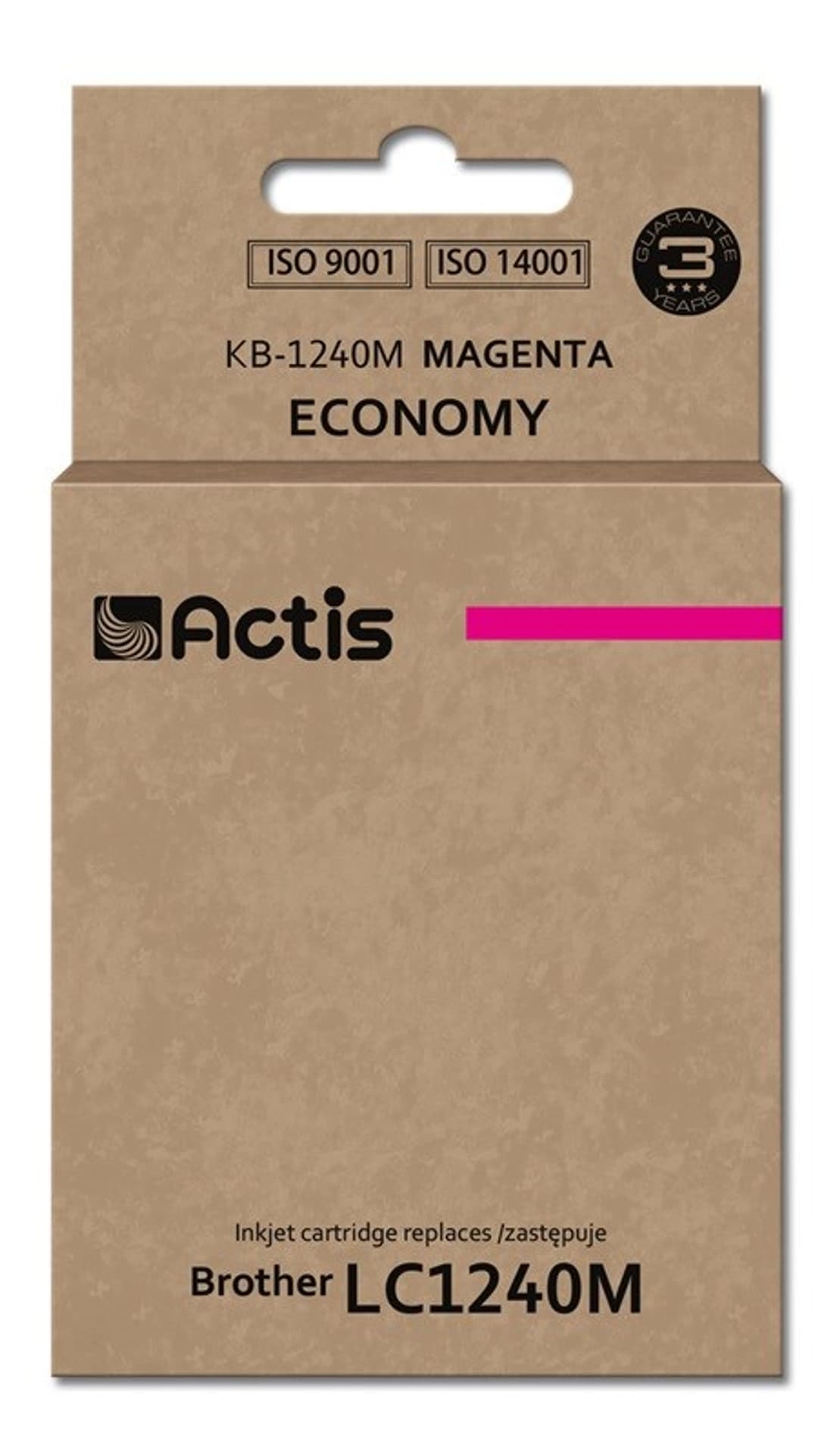 

Tusz ACTIS KB-1240M (zamiennik Brother LC1240M/LC1220M; Standard; 19 ml; czerwony)