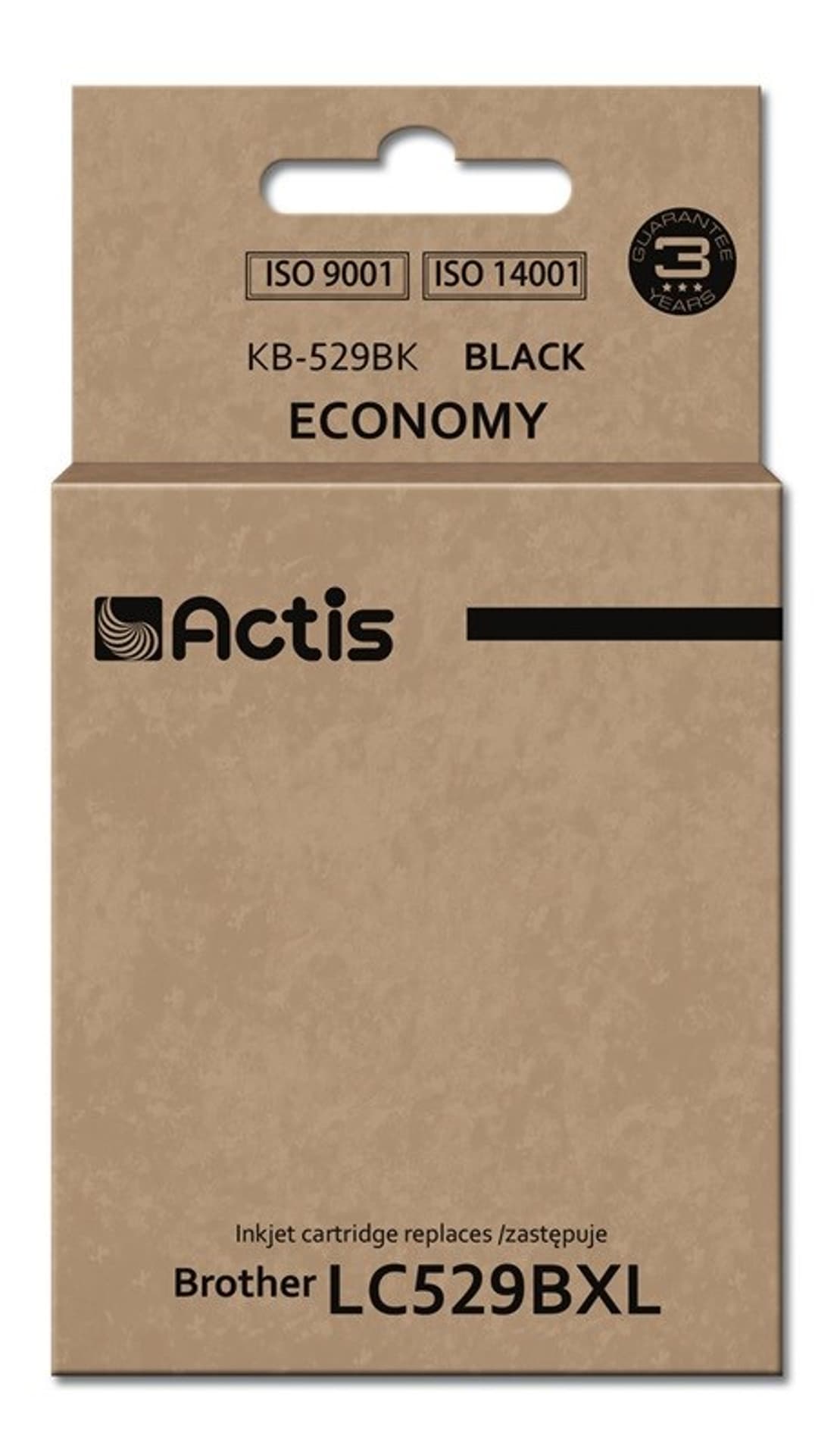 

Tusz ACTIS KB-529Bk (zamiennik Brother LC529BK; Standard; 58 ml; czarny)