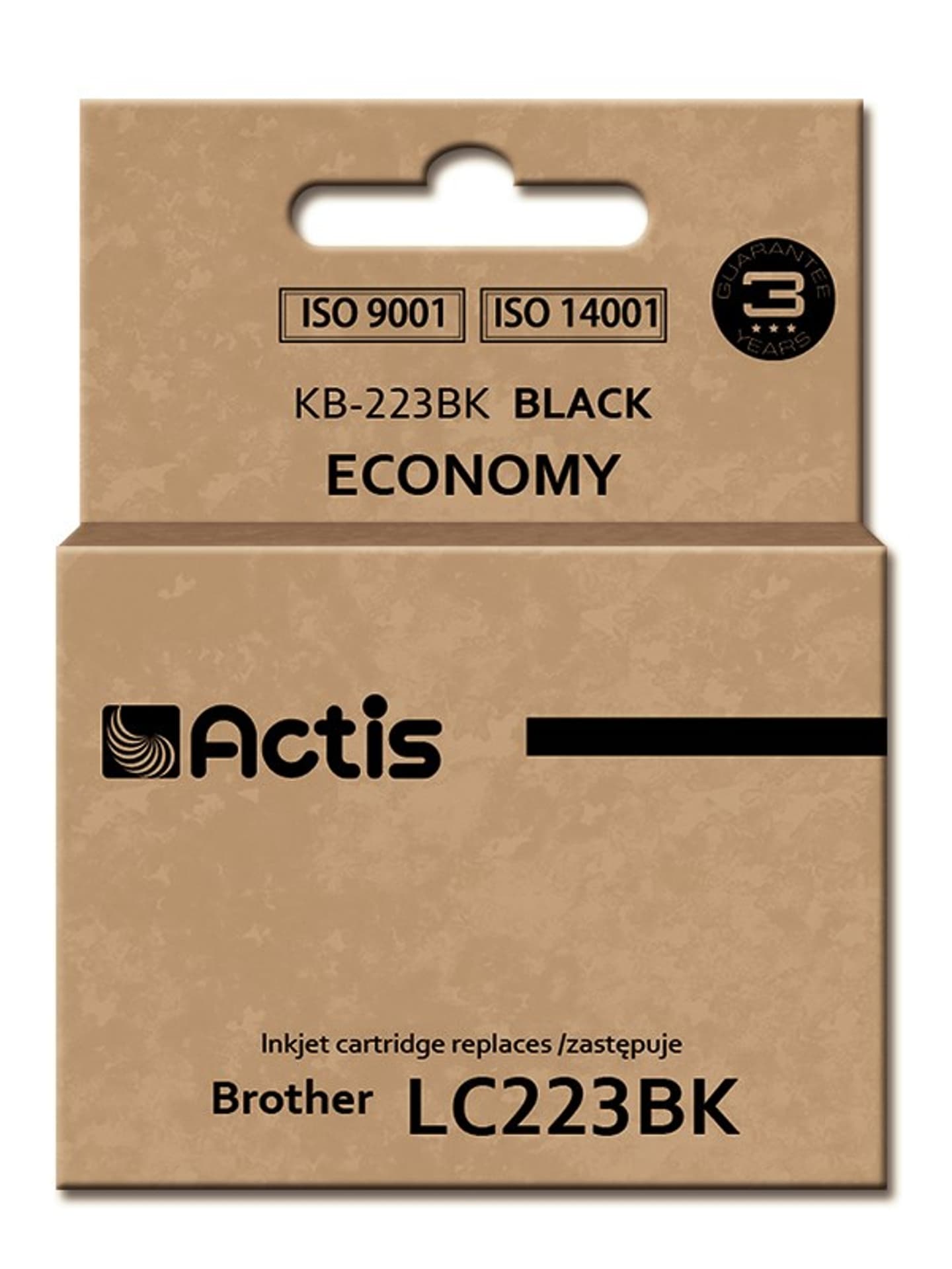 

Tusz ACTIS KB-223Bk (zamiennik Brother LC223BK; Standard; 16 ml; czarny)