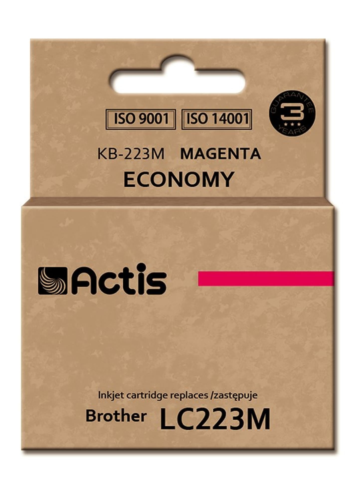 

Tusz ACTIS KB-223M (zamiennik Brother LC223M; Standard; 10 ml; czerwony)